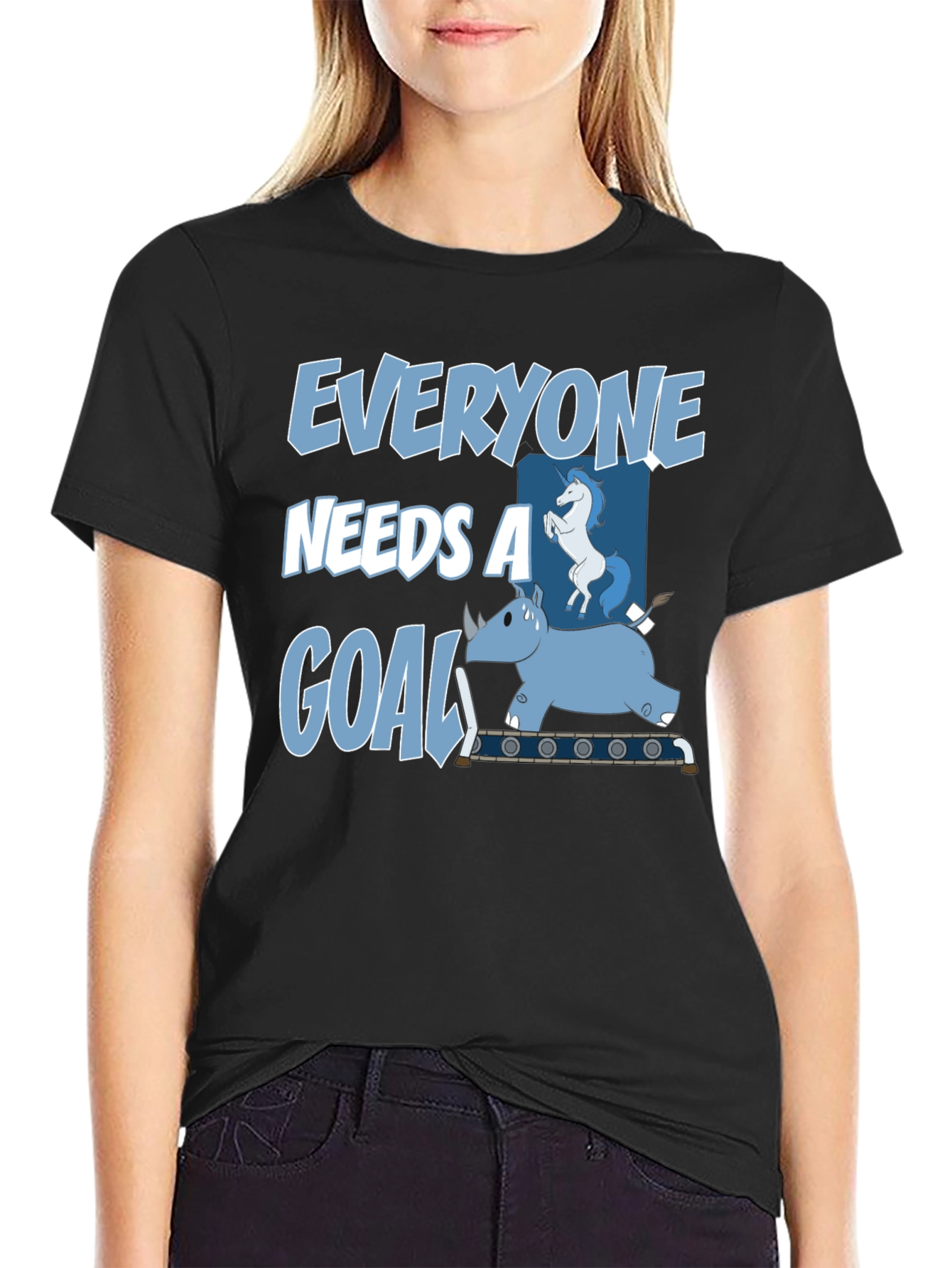 Everyone Needs a Goal T-Shirt Funny Graphic Tee