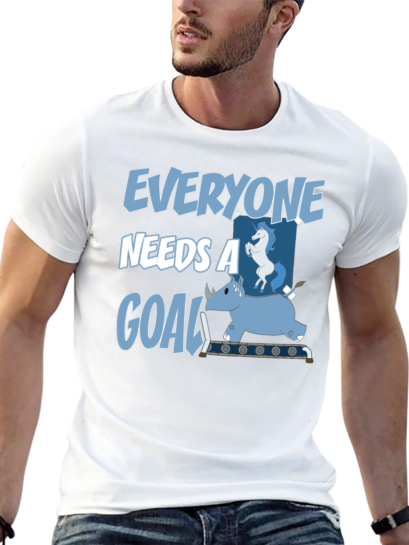 Everyone Needs a Goal T-Shirt Funny Graphic Tee