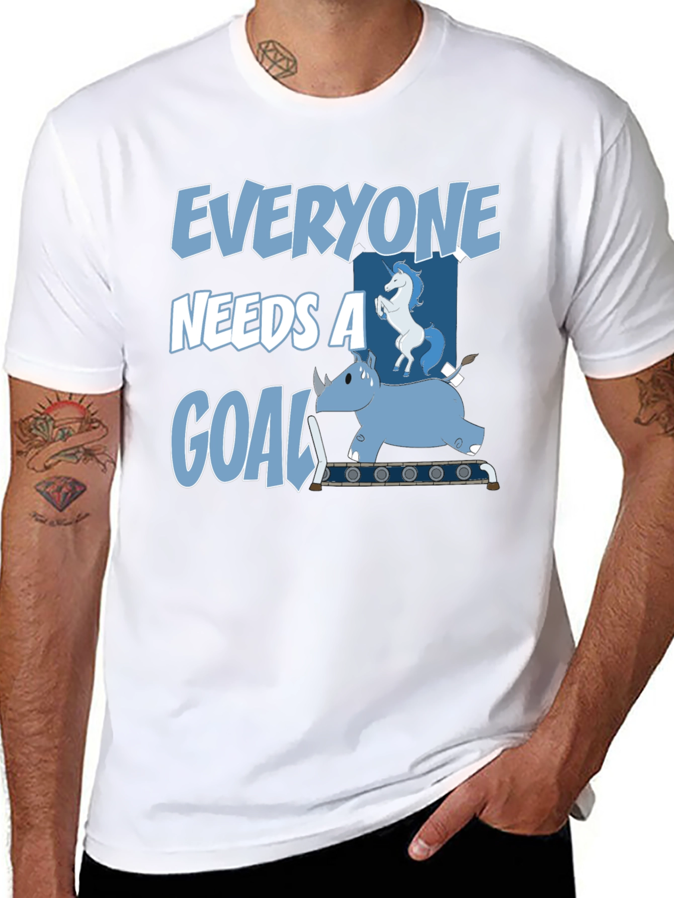 Everyone Needs a Goal T-Shirt Funny Graphic Tee
