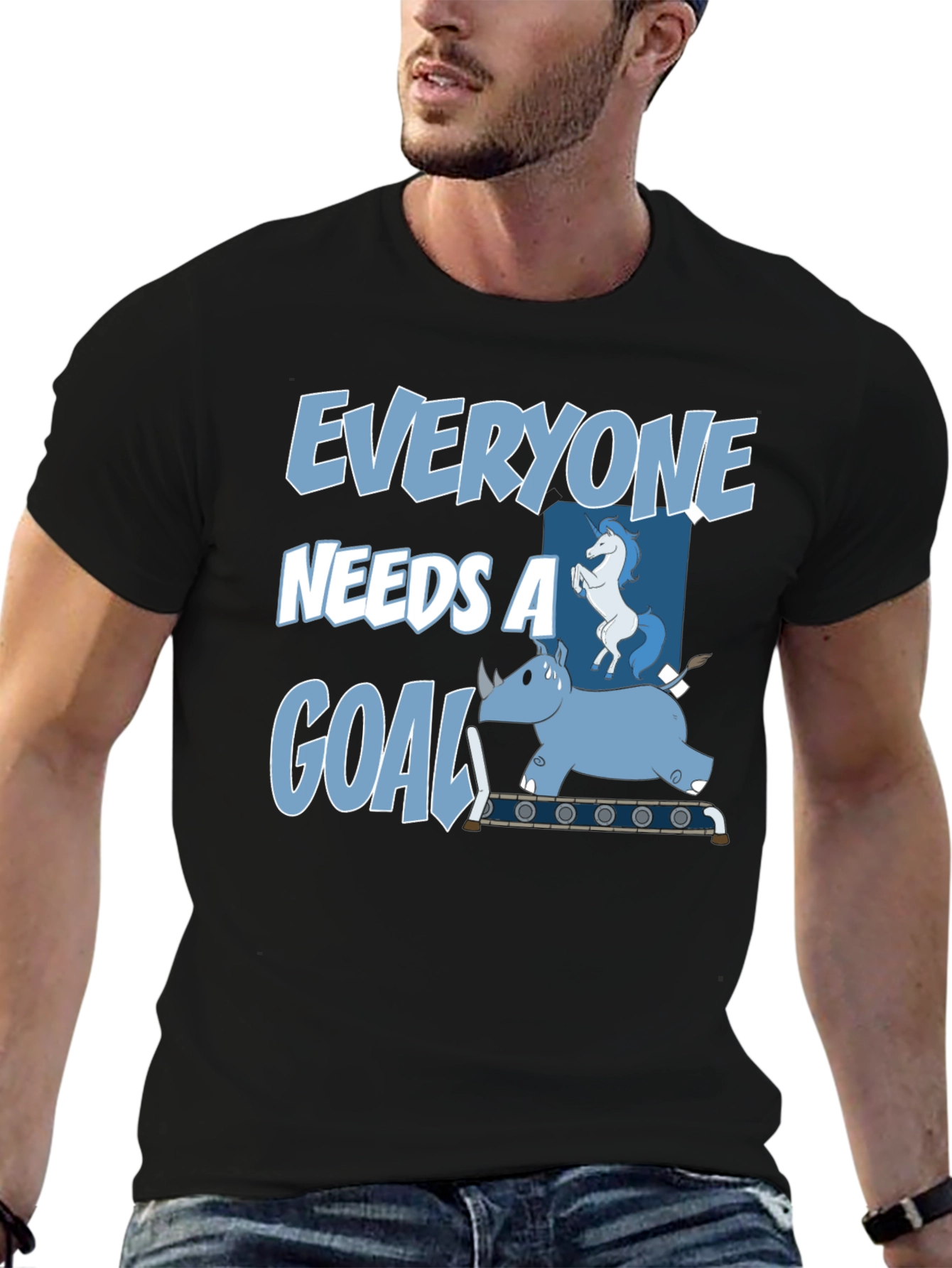 Everyone Needs a Goal T-Shirt Funny Graphic Tee
