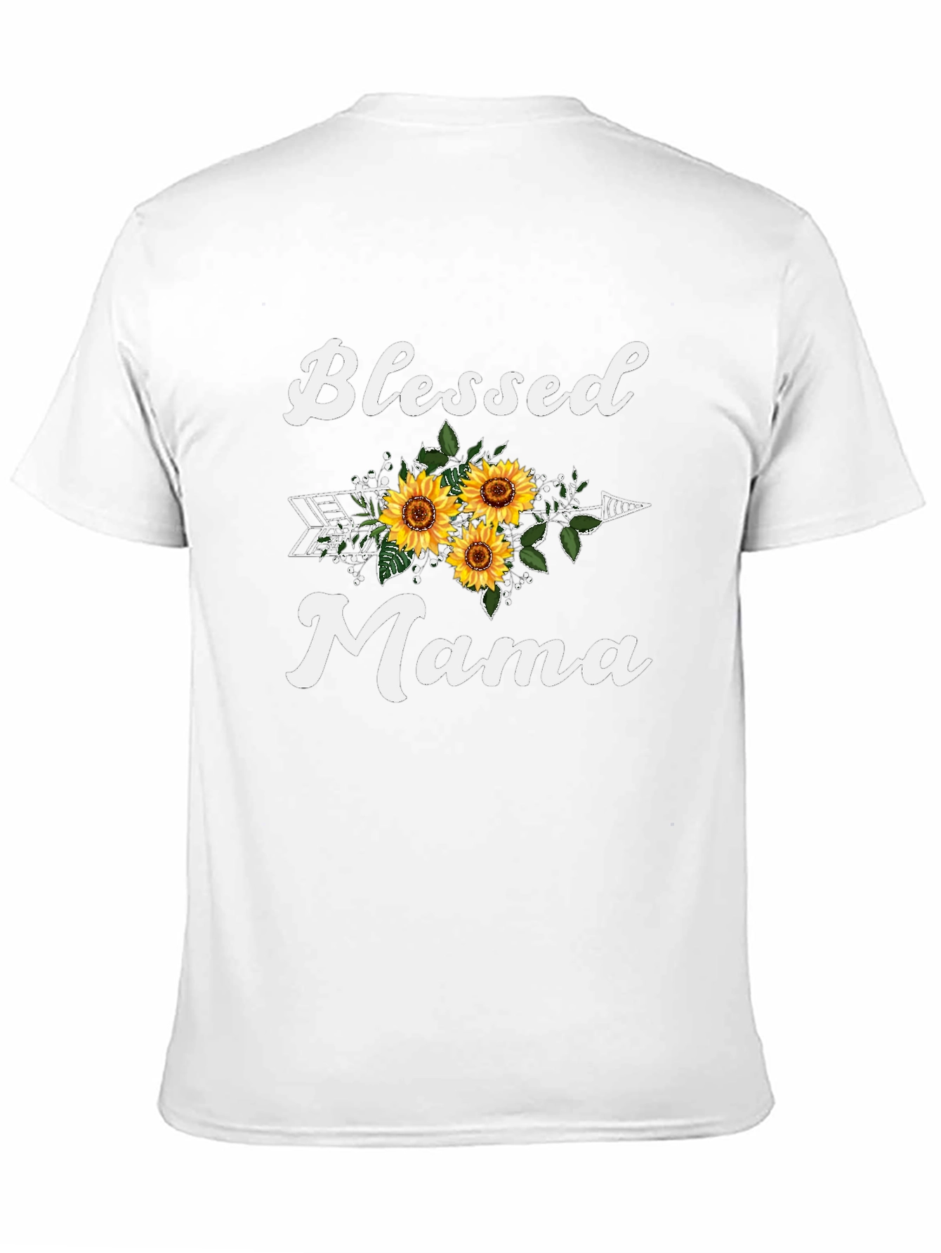 Blessed Mama Sunflower Graphic Tee