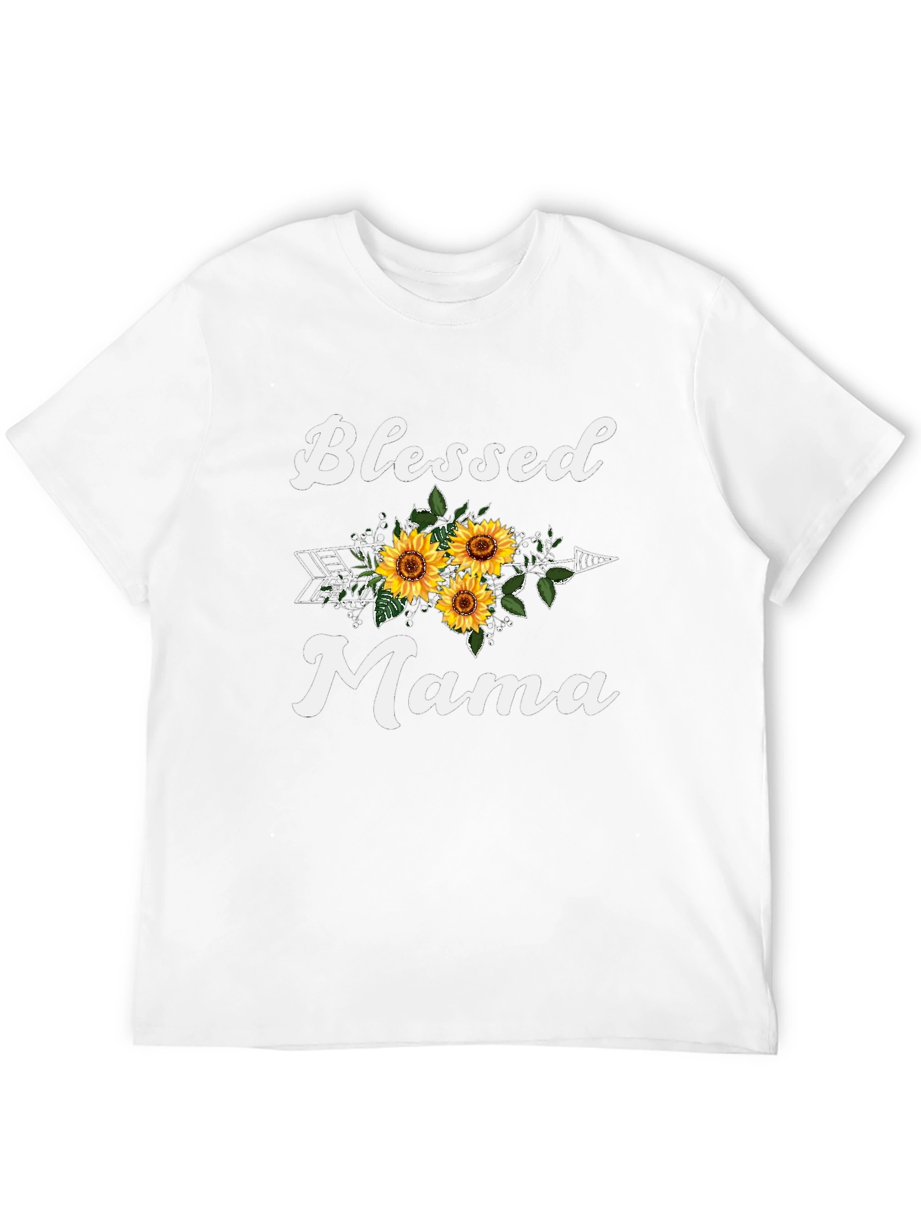 Blessed Mama Sunflower Graphic Tee