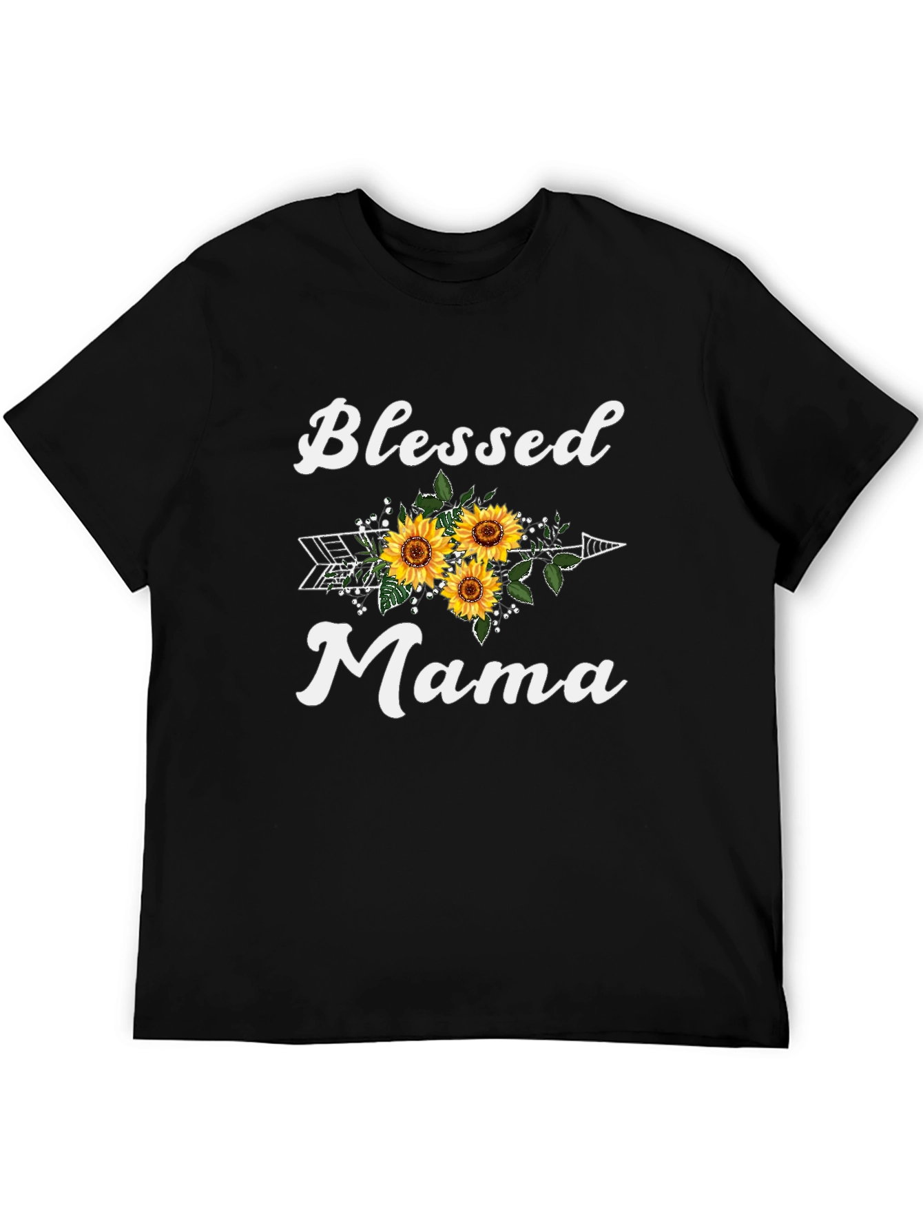 Blessed Mama Sunflower Graphic Tee