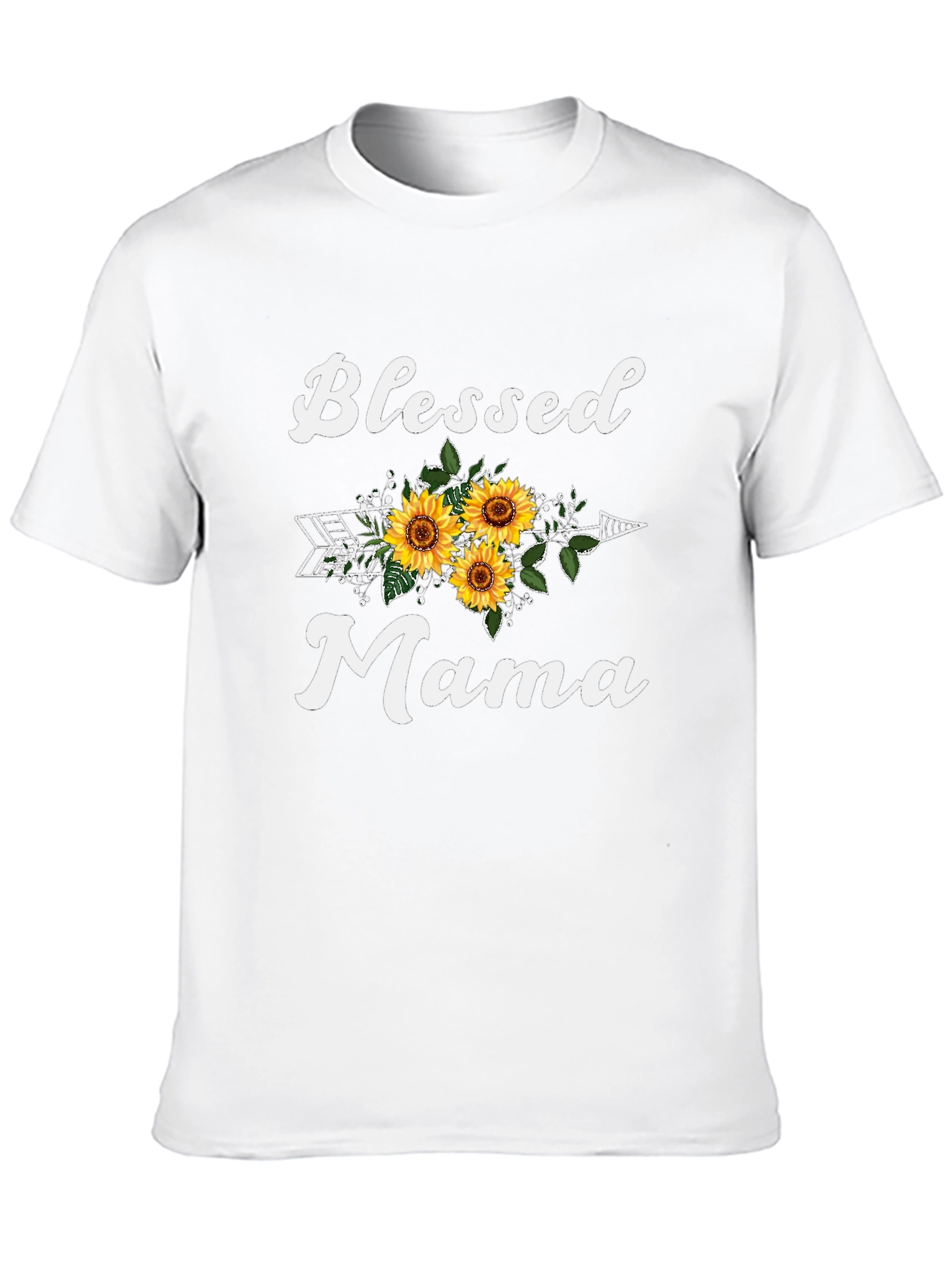 Blessed Mama Sunflower Graphic Tee