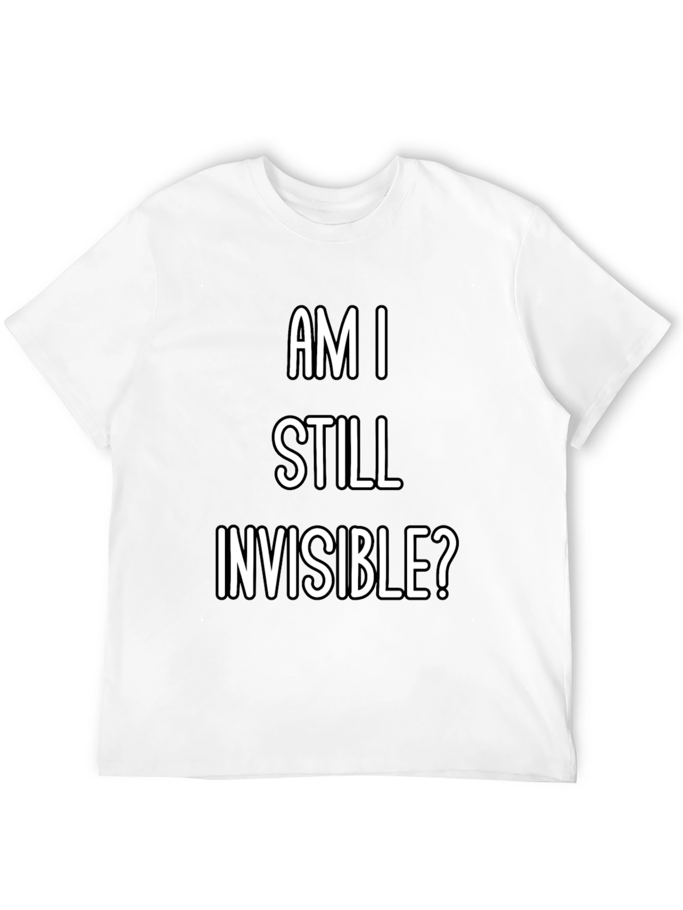 Am I Still Invisible? Graphic Tee - Black