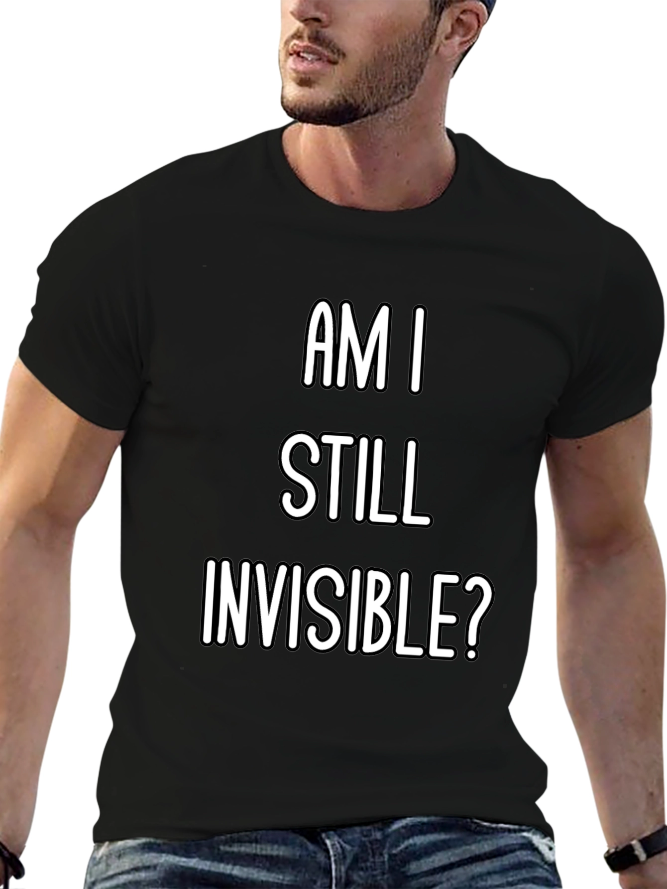 Am I Still Invisible? Graphic Tee - Black