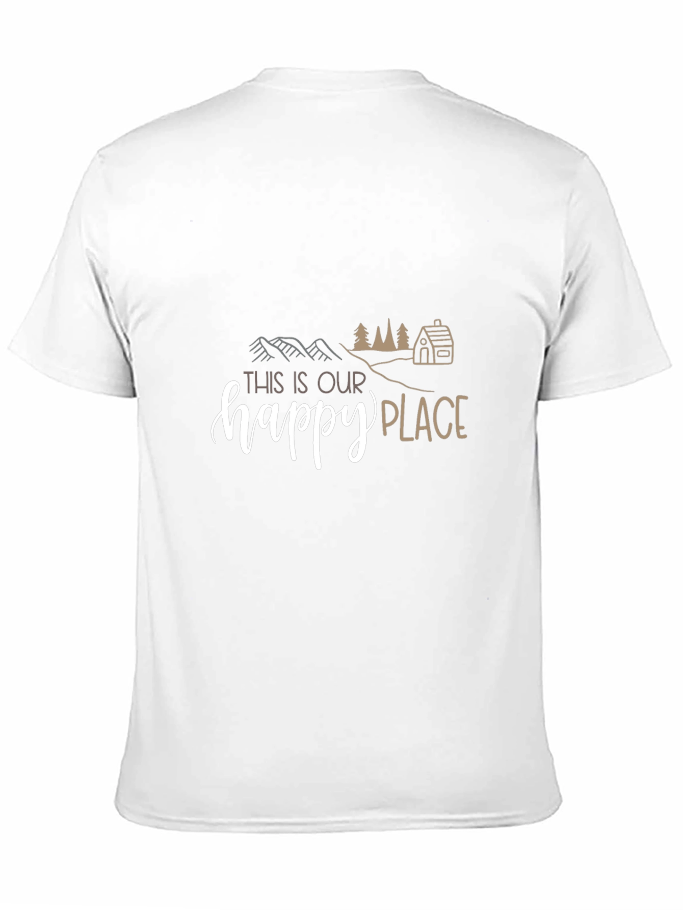 This Is Our Happy Place Graphic Tee - Black
