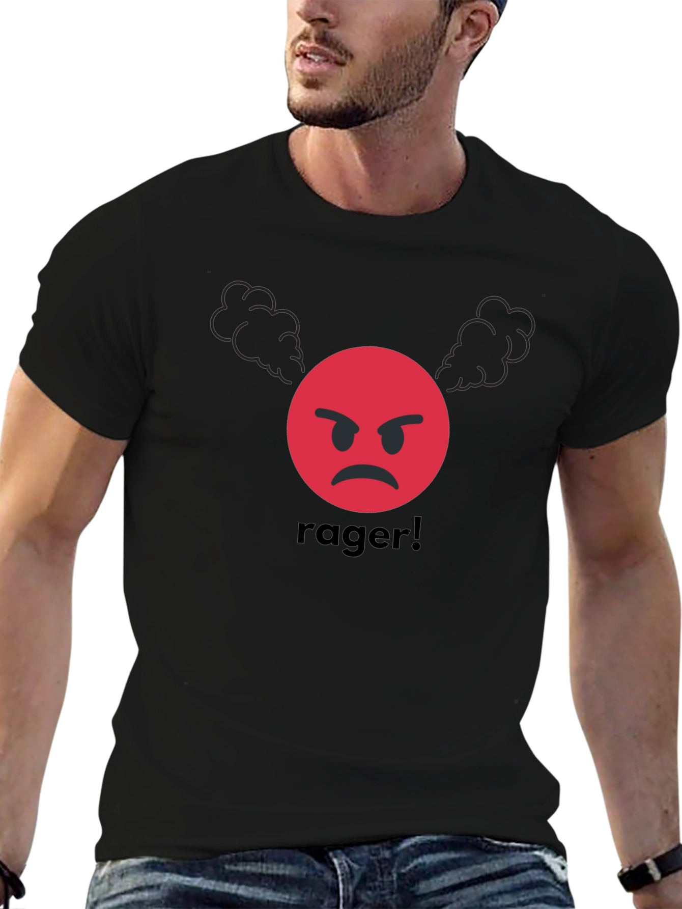 Rager Emoji T-Shirt - Angry Expression