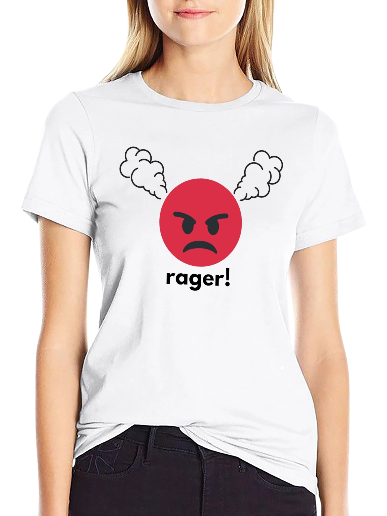 Rager Emoji T-Shirt - Angry Expression