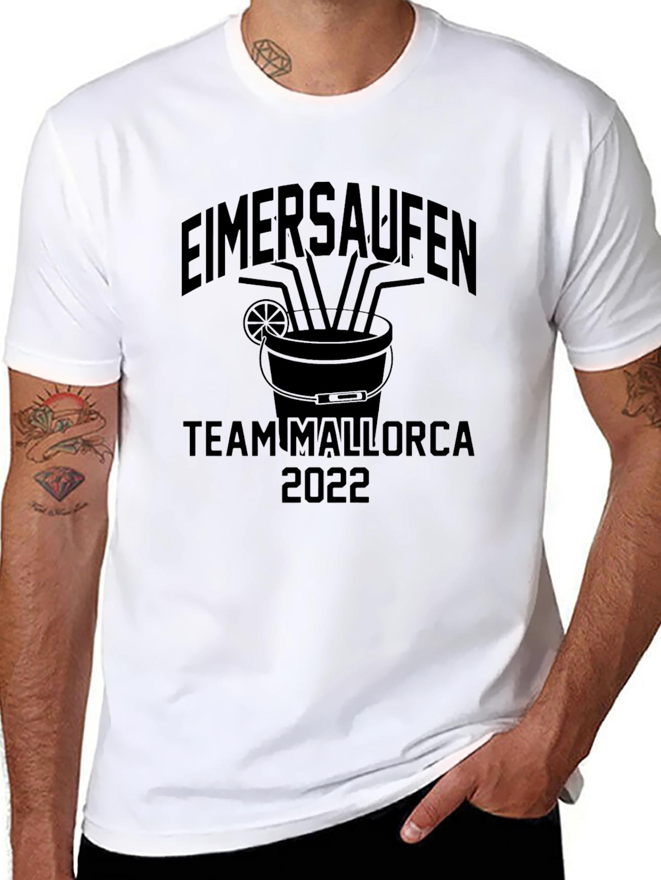 Eimersaufen Team Mallorca 2022 Black T-Shirt