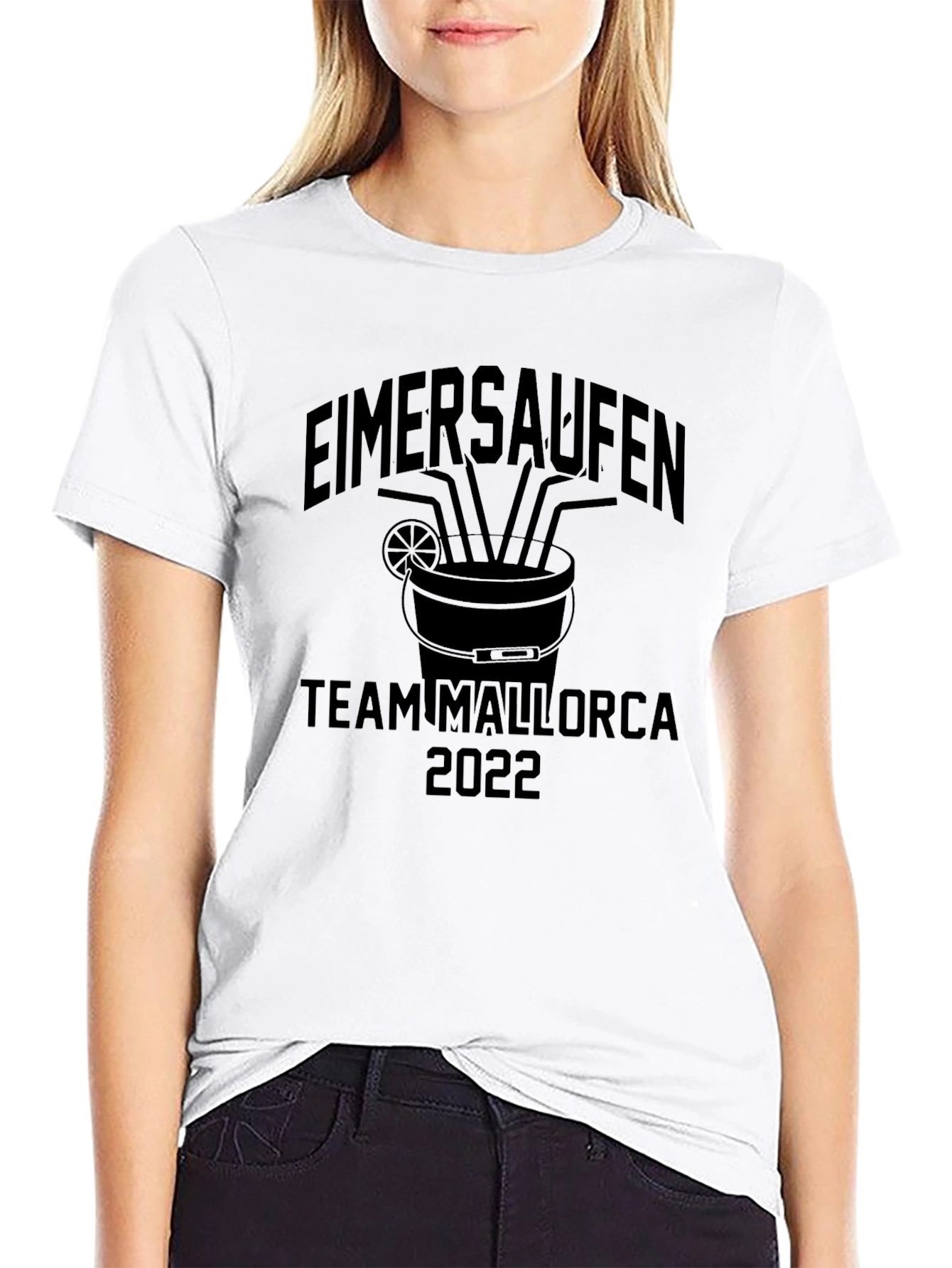 Eimersaufen Team Mallorca 2022 Black T-Shirt