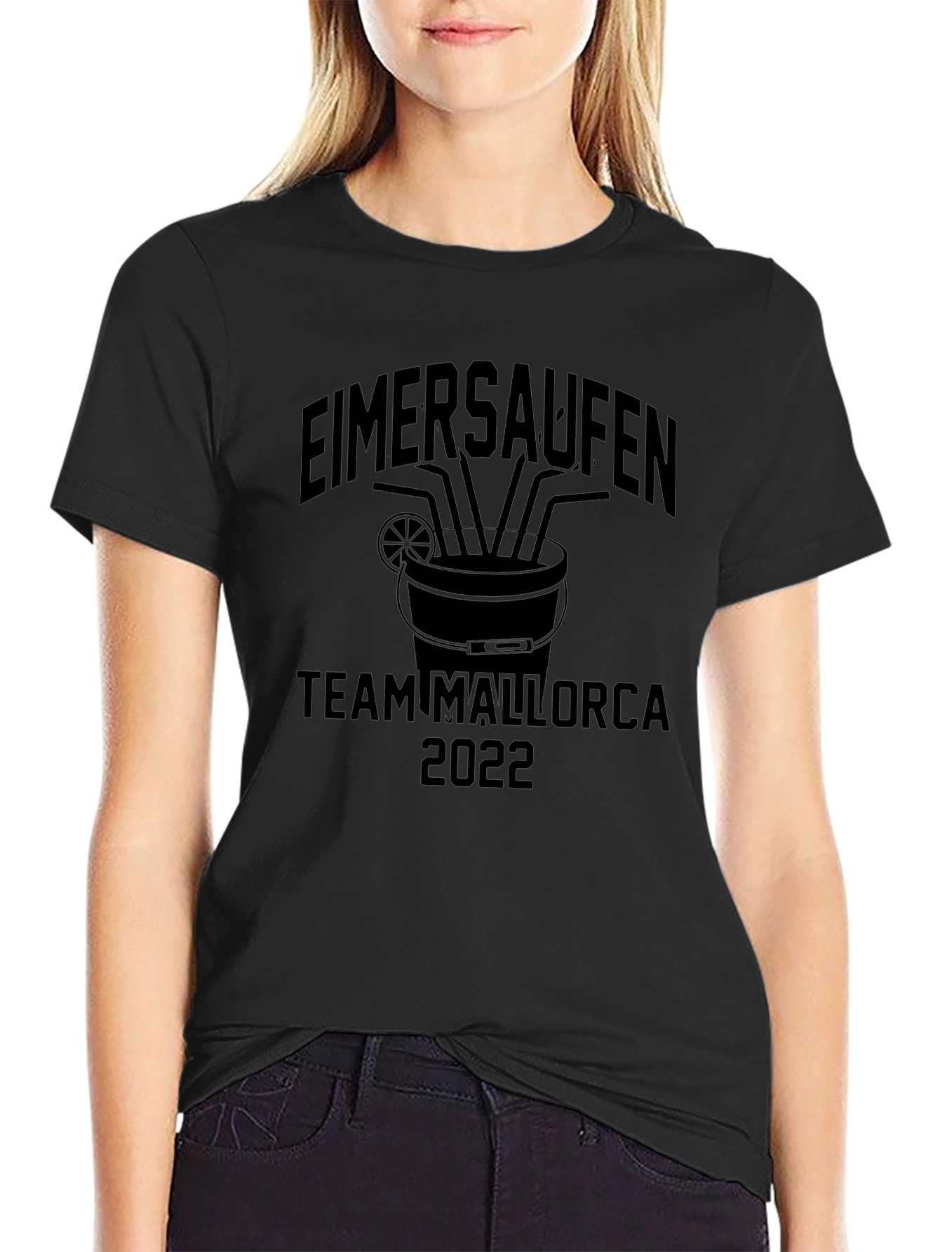 Eimersaufen Team Mallorca 2022 Black T-Shirt