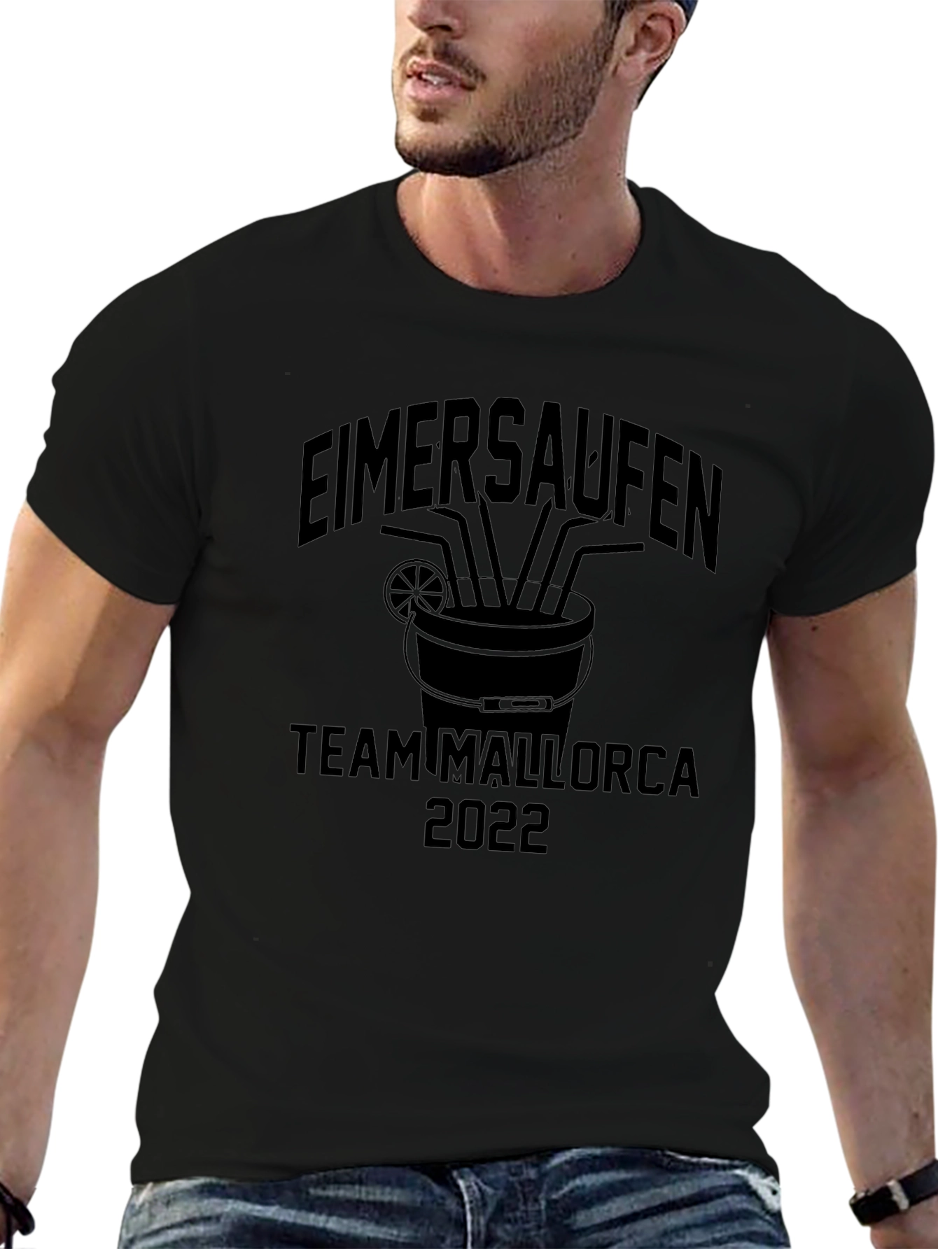 Eimersaufen Team Mallorca 2022 Black T-Shirt