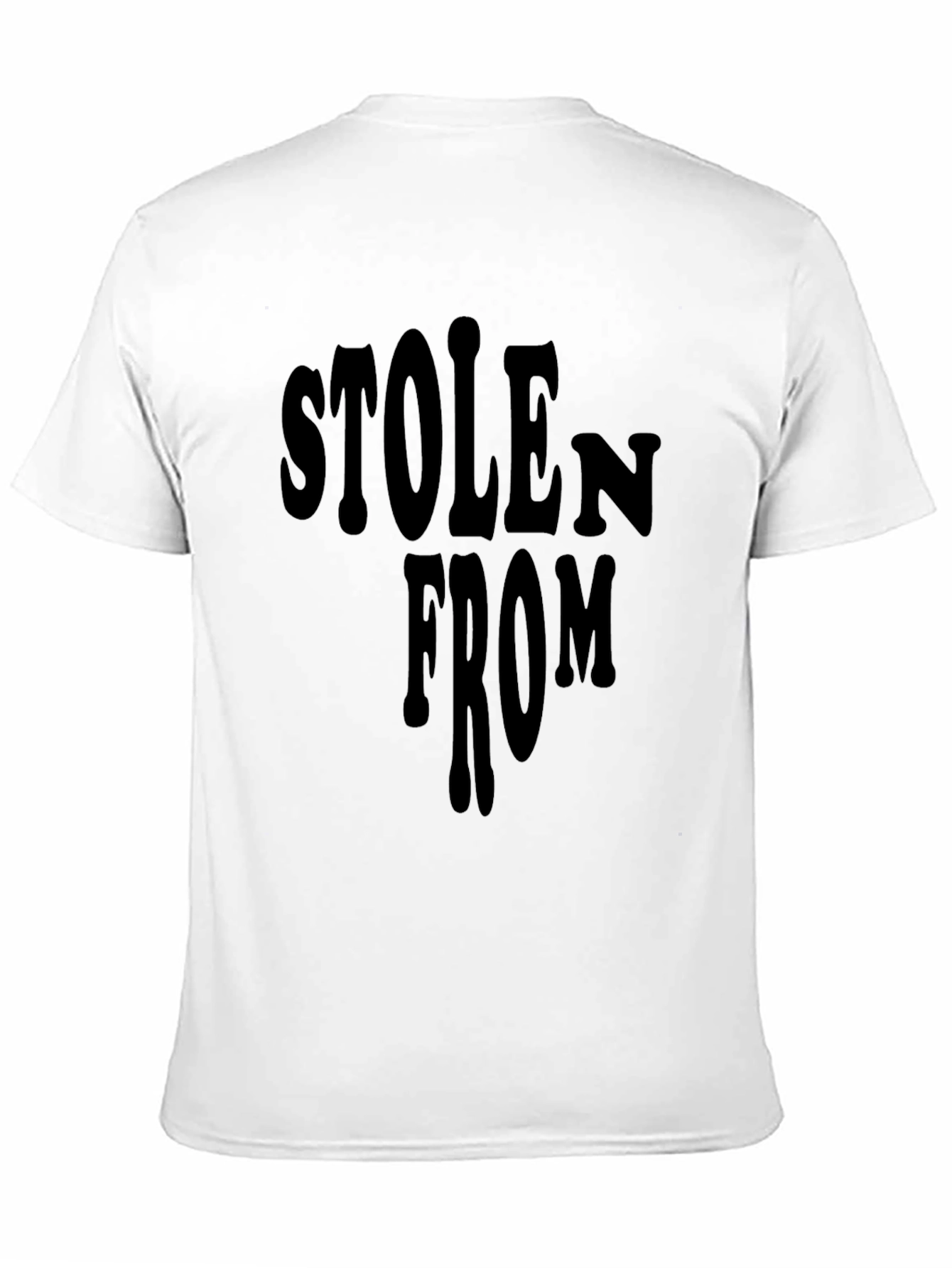 Stolen From Graphic Tee - Black Crewneck T-Shirt