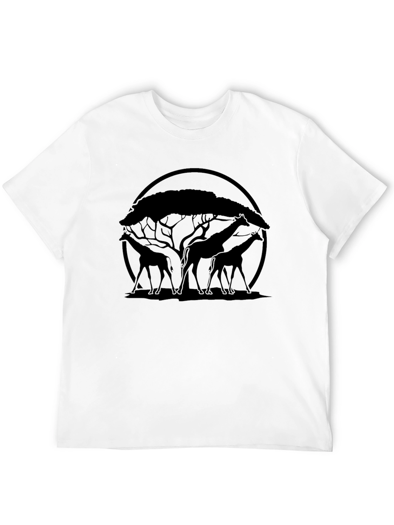 Giraffe Silhouette Graphic Tee