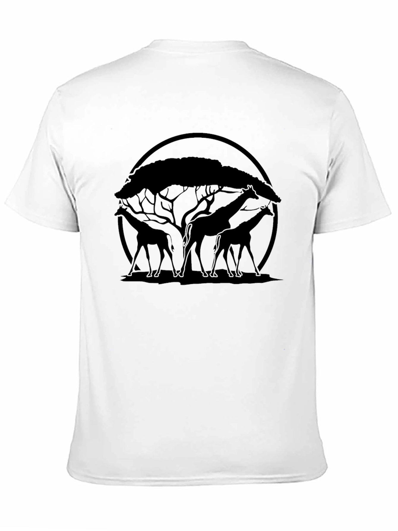 Giraffe Silhouette Graphic Tee