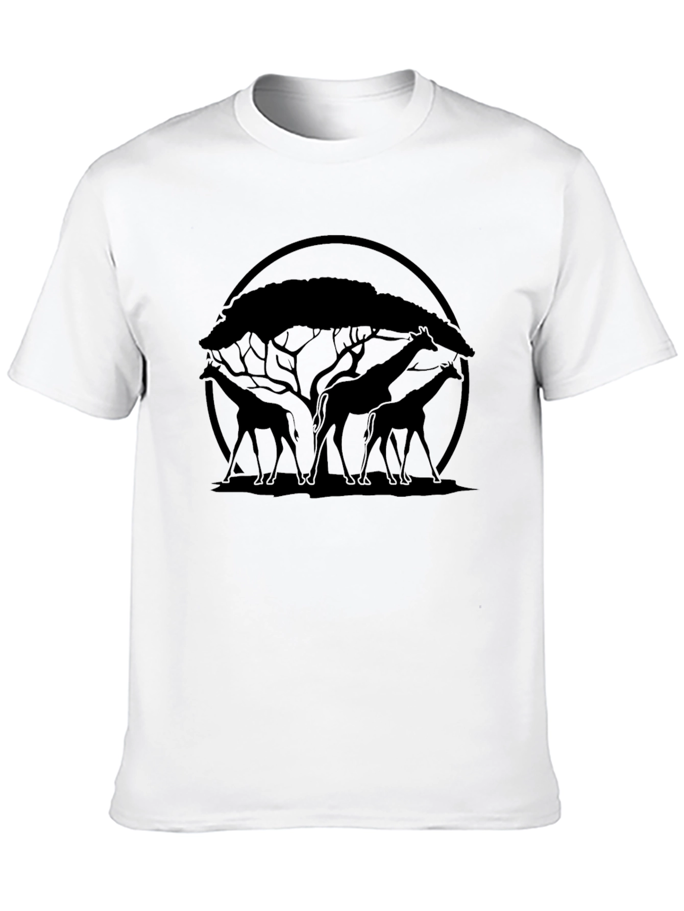 Giraffe Silhouette Graphic Tee