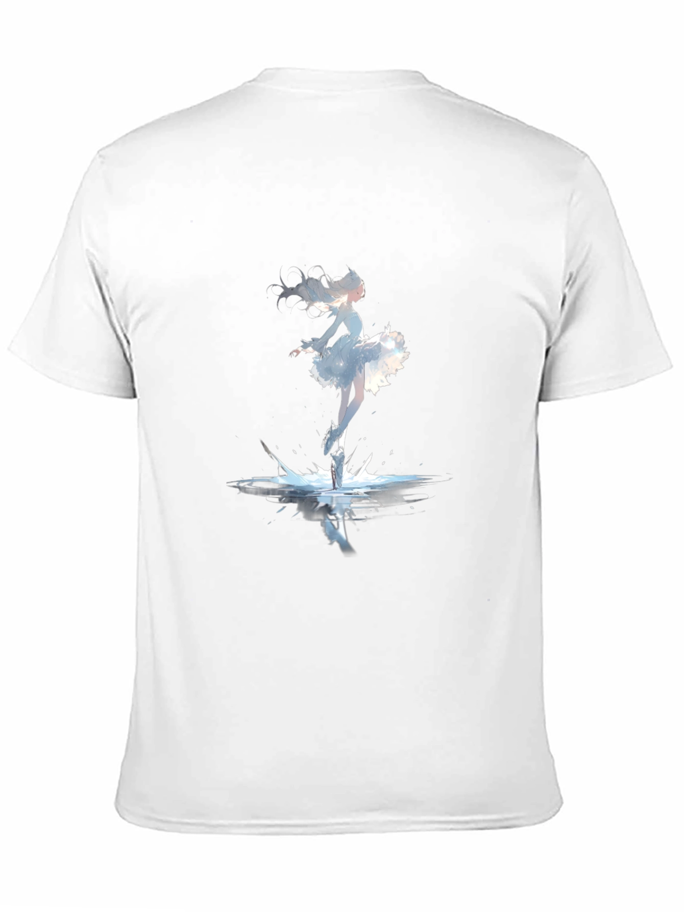 Ballerina Splash Graphic Tee - Black Cotton Shirt