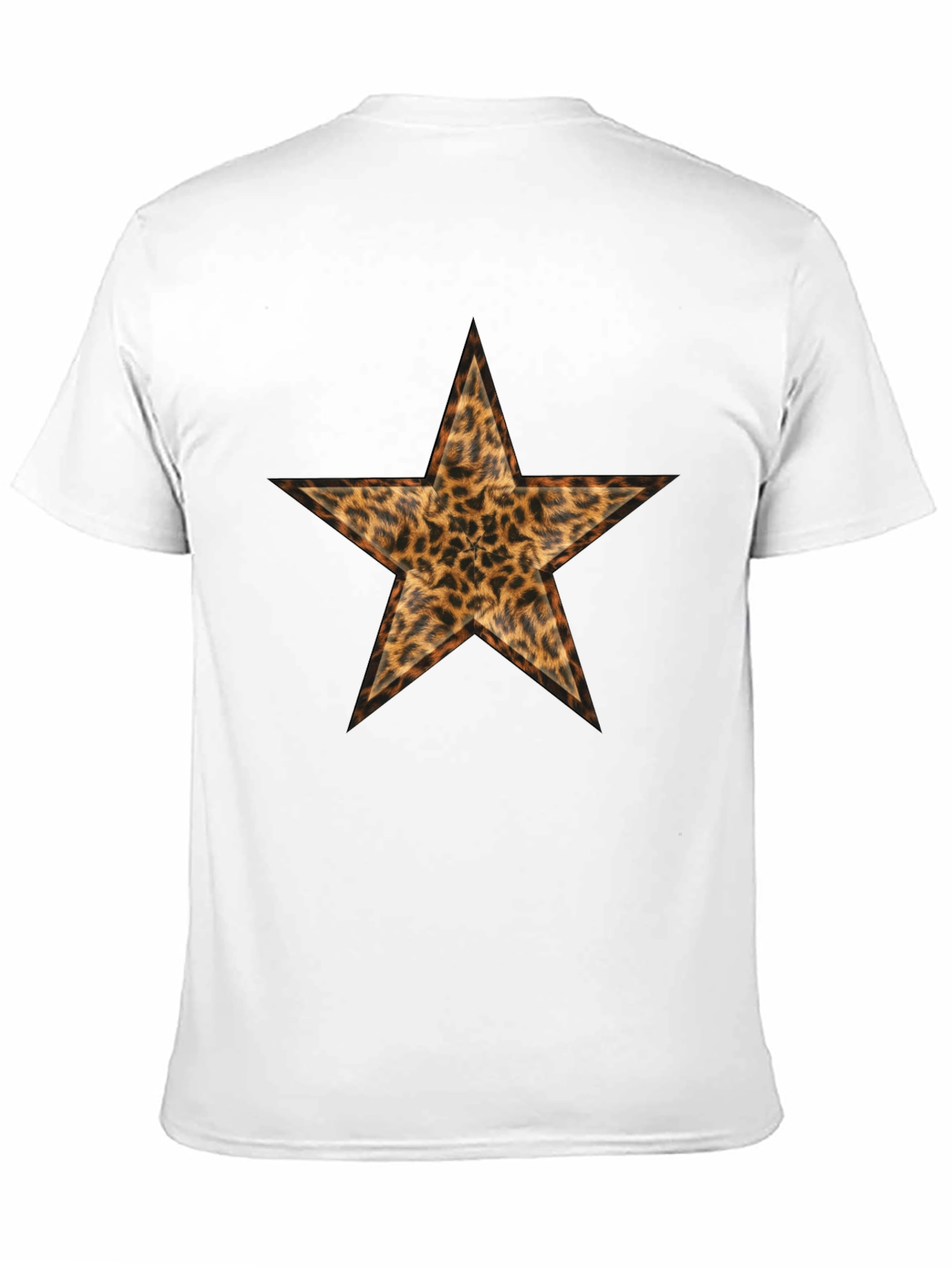 Leopard Print Star Graphic Tee