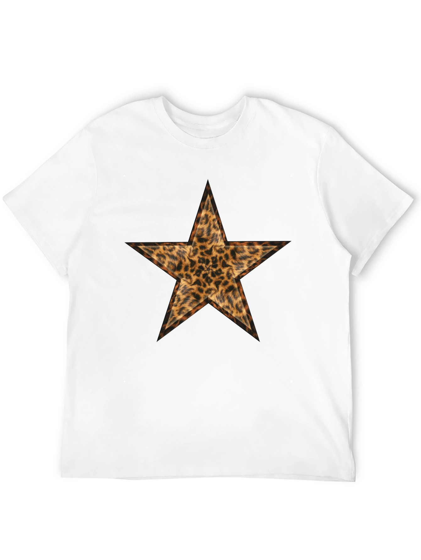 Leopard Print Star Graphic Tee