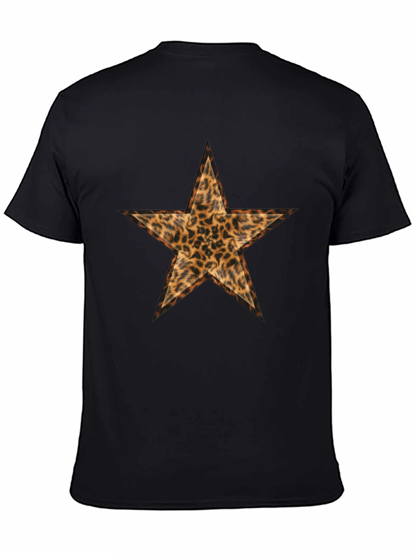 Leopard Print Star Graphic Tee