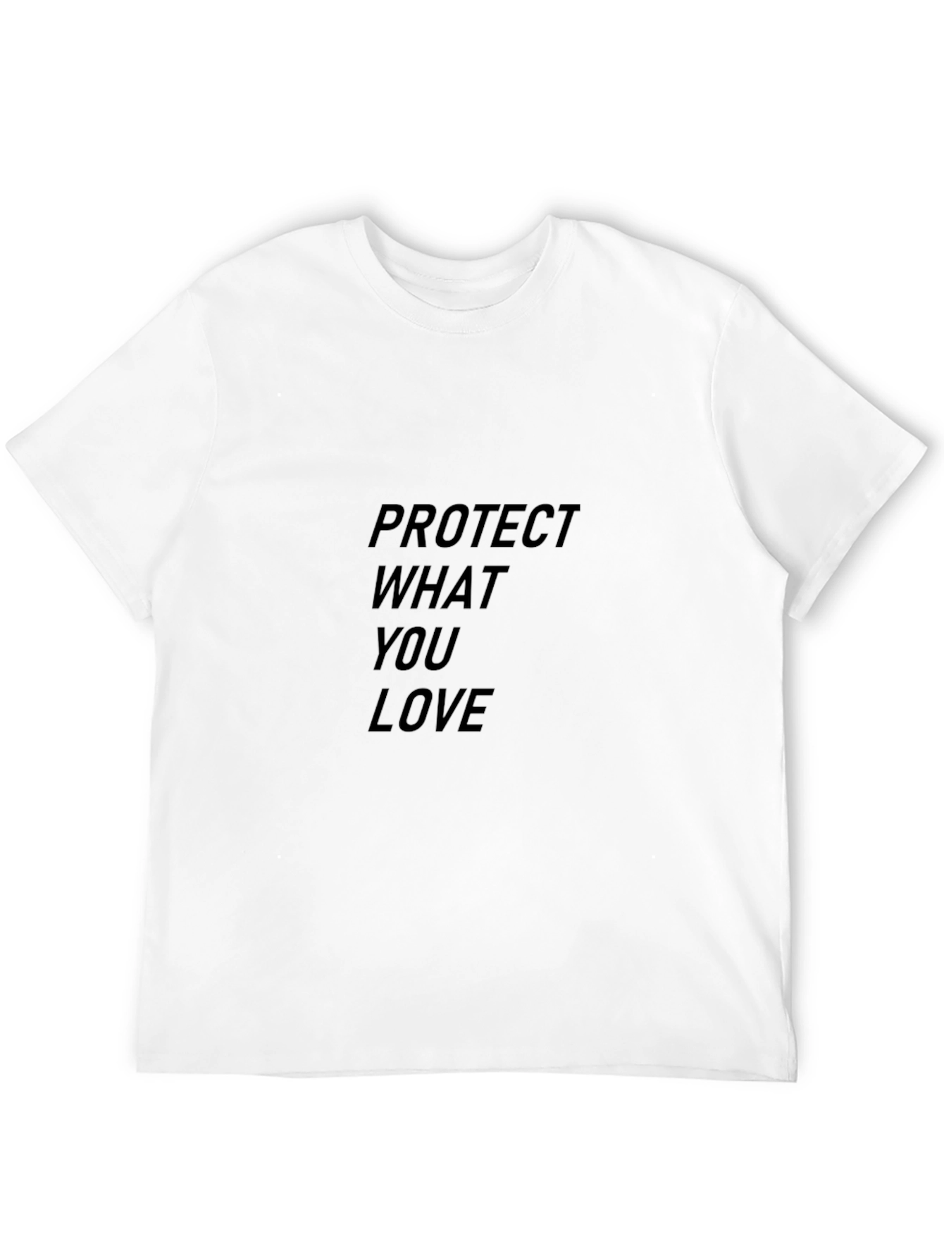 Protect What You Love Black Graphic Tee