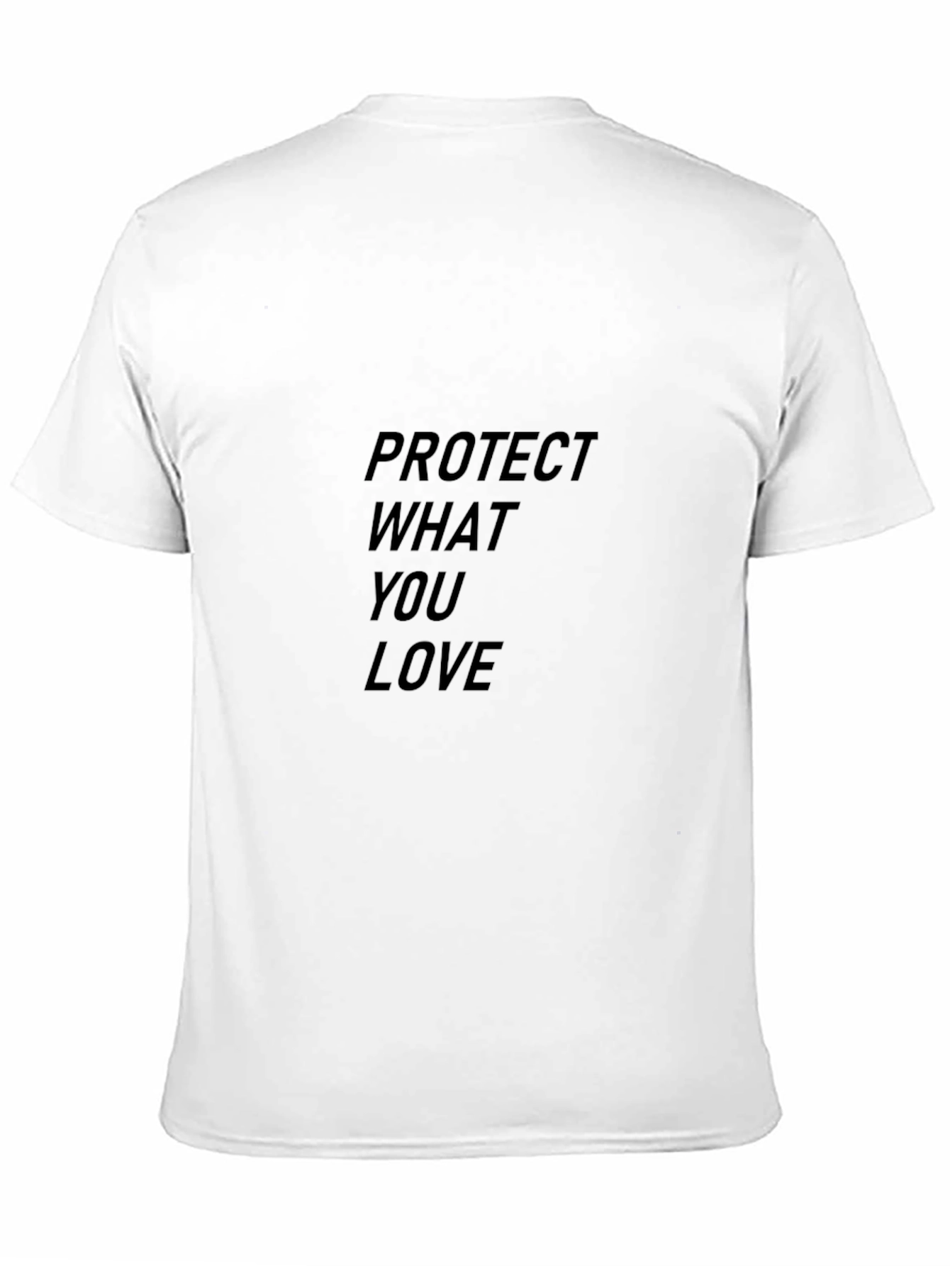 Protect What You Love Black Graphic Tee