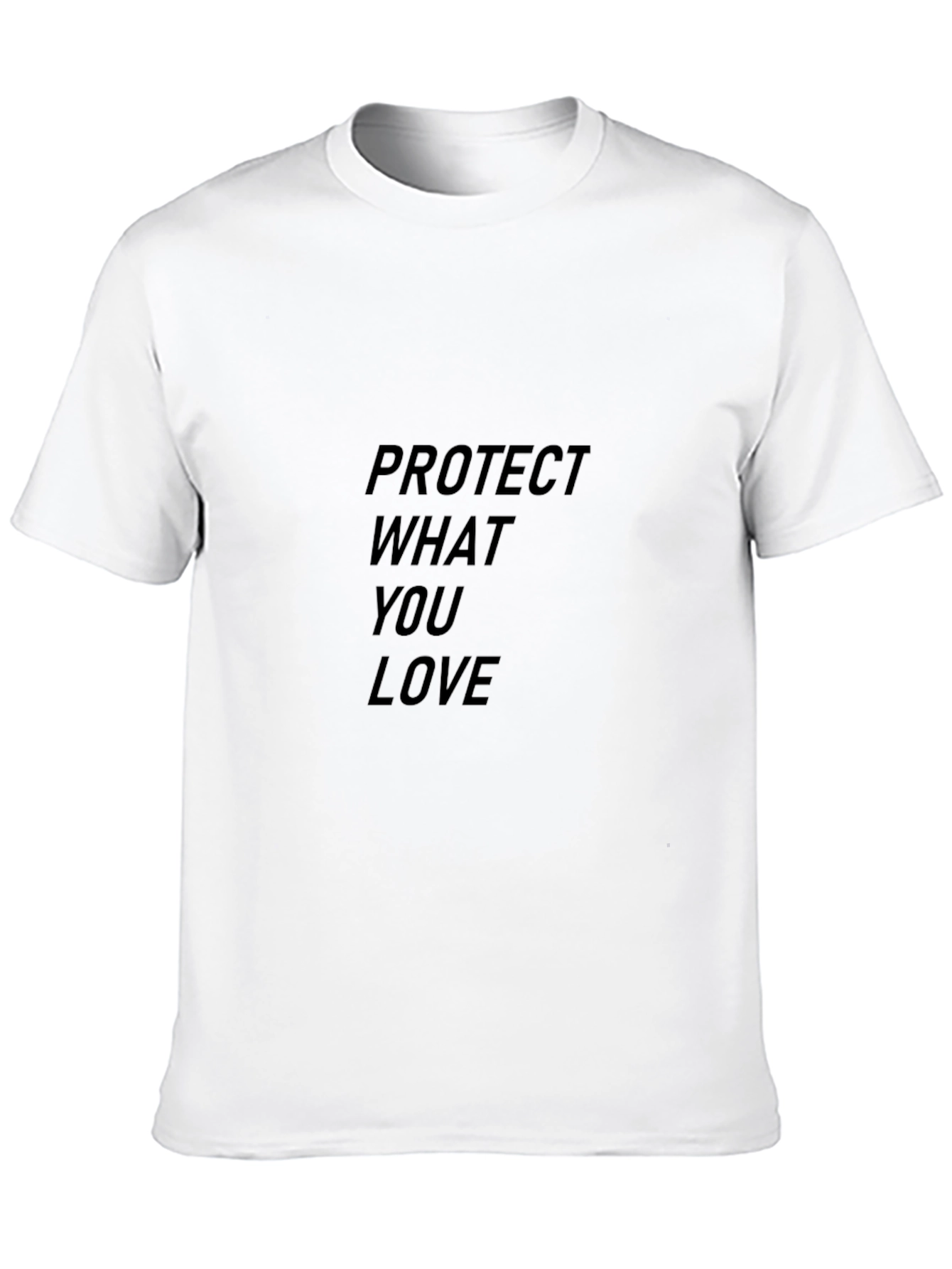 Protect What You Love Black Graphic Tee