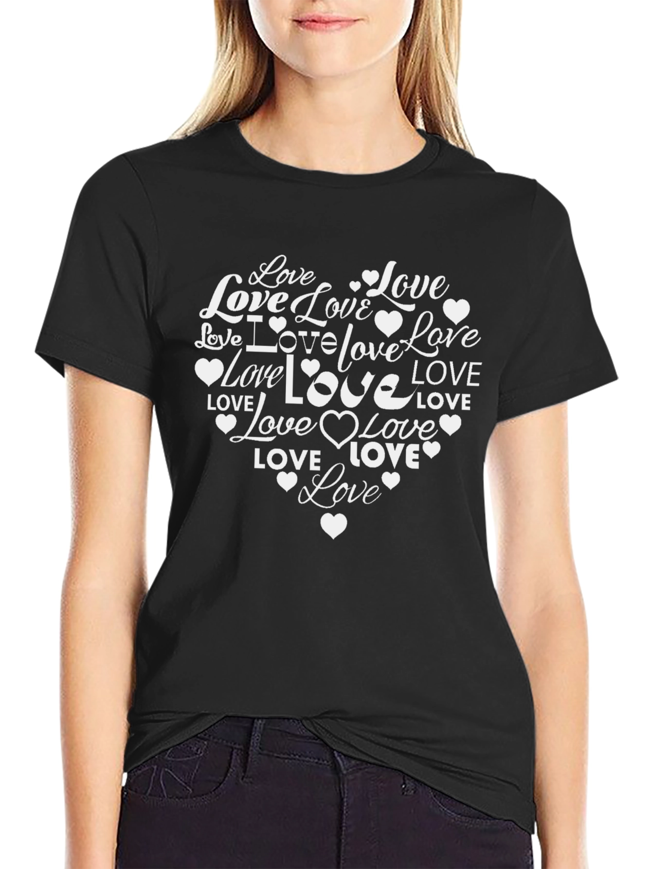 Love Heart Graphic Tee - Stylish Valentines Day Shirt
