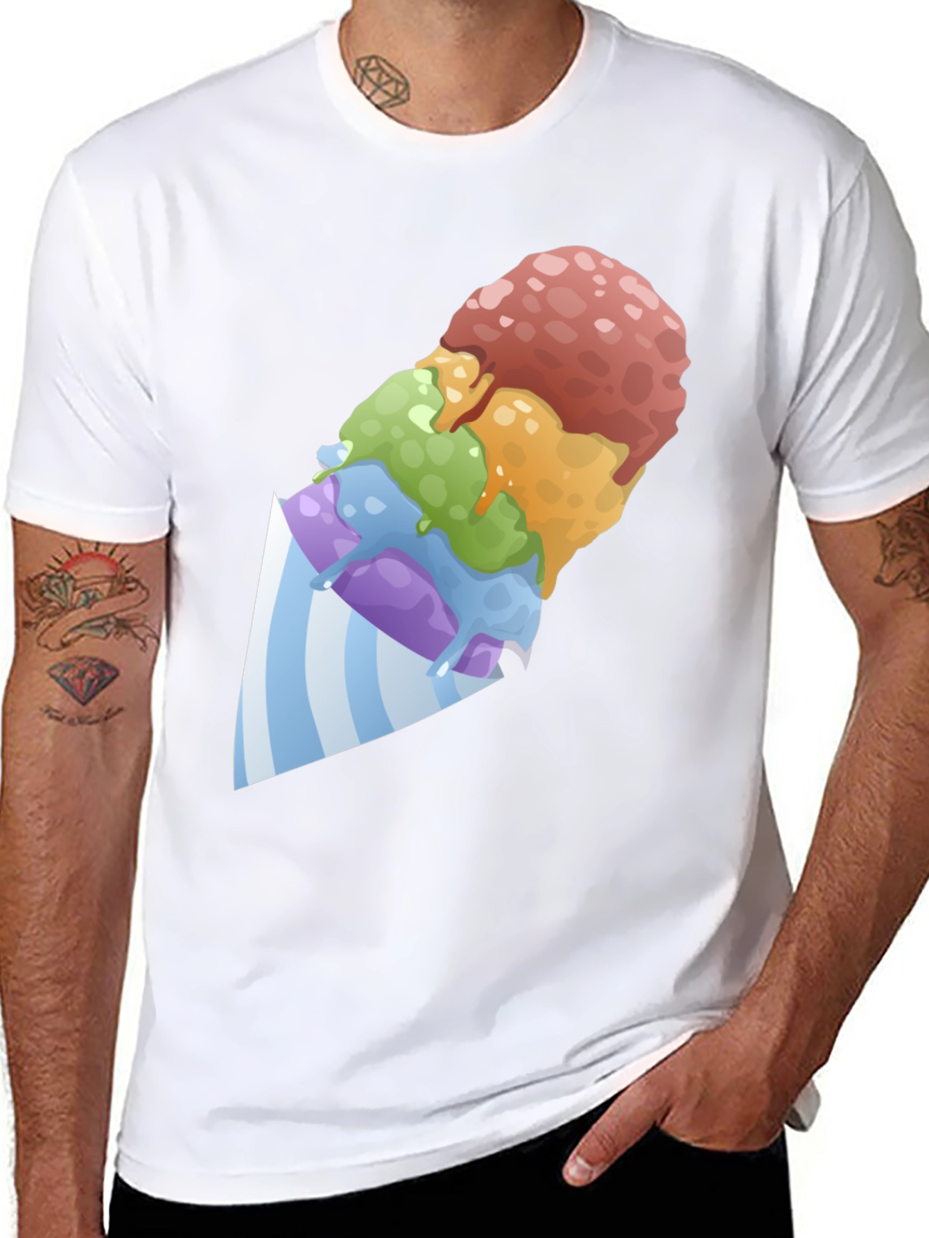 Snow Cone Graphic Tee - Cool Summer Vibes