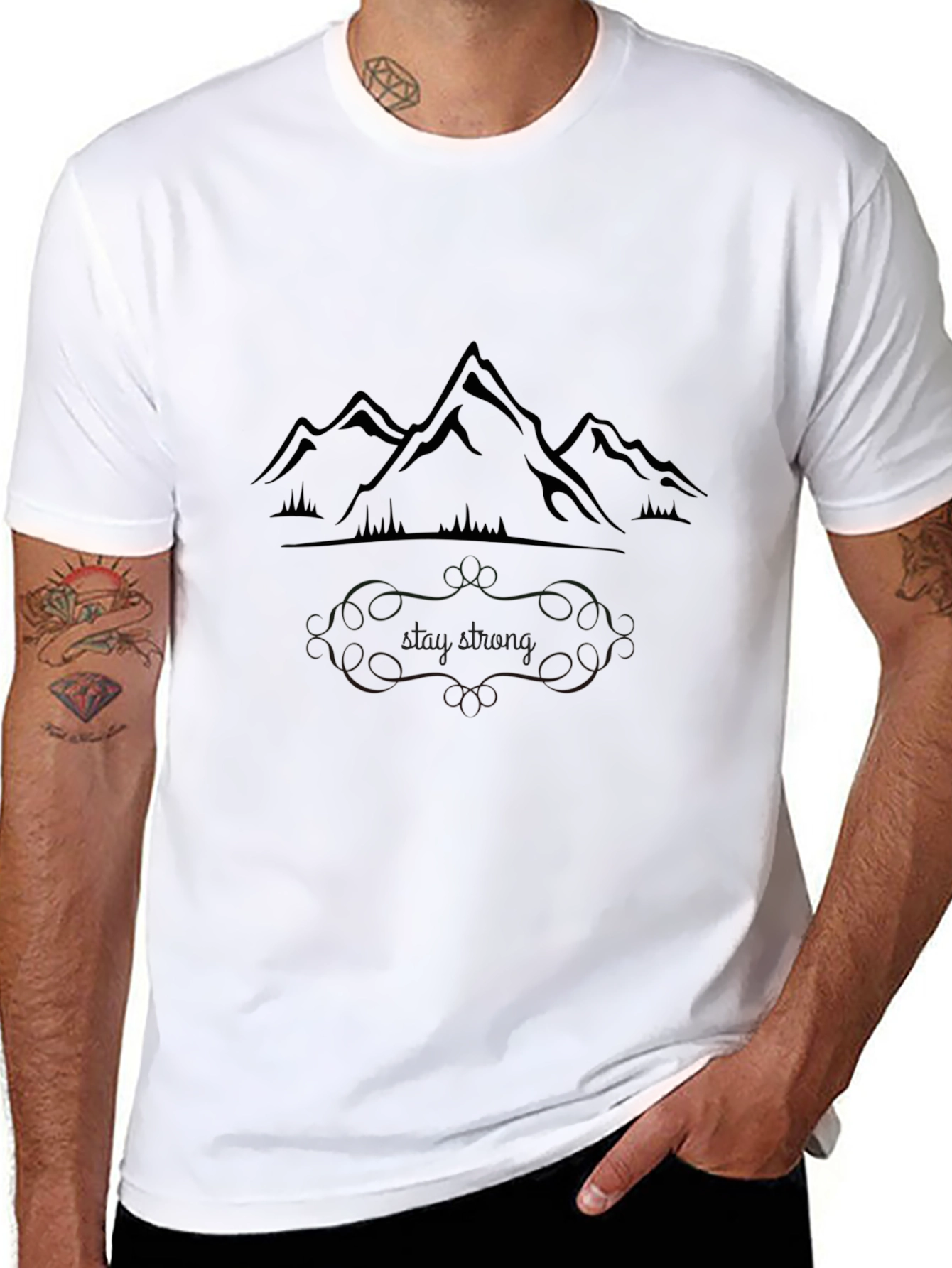 Mountain Graphic Tee - Stay Strong