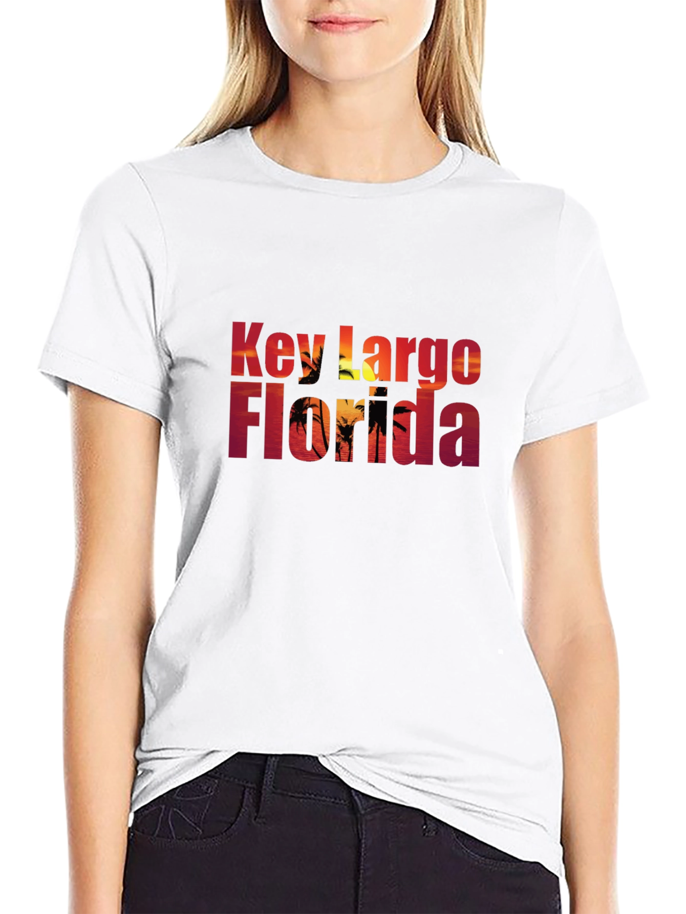 Key Largo Florida Black T-Shirt