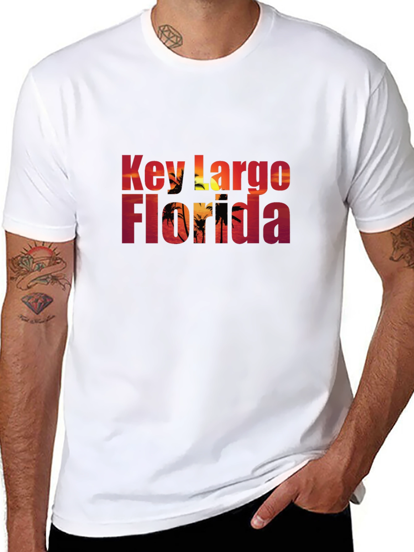 Key Largo Florida Black T-Shirt