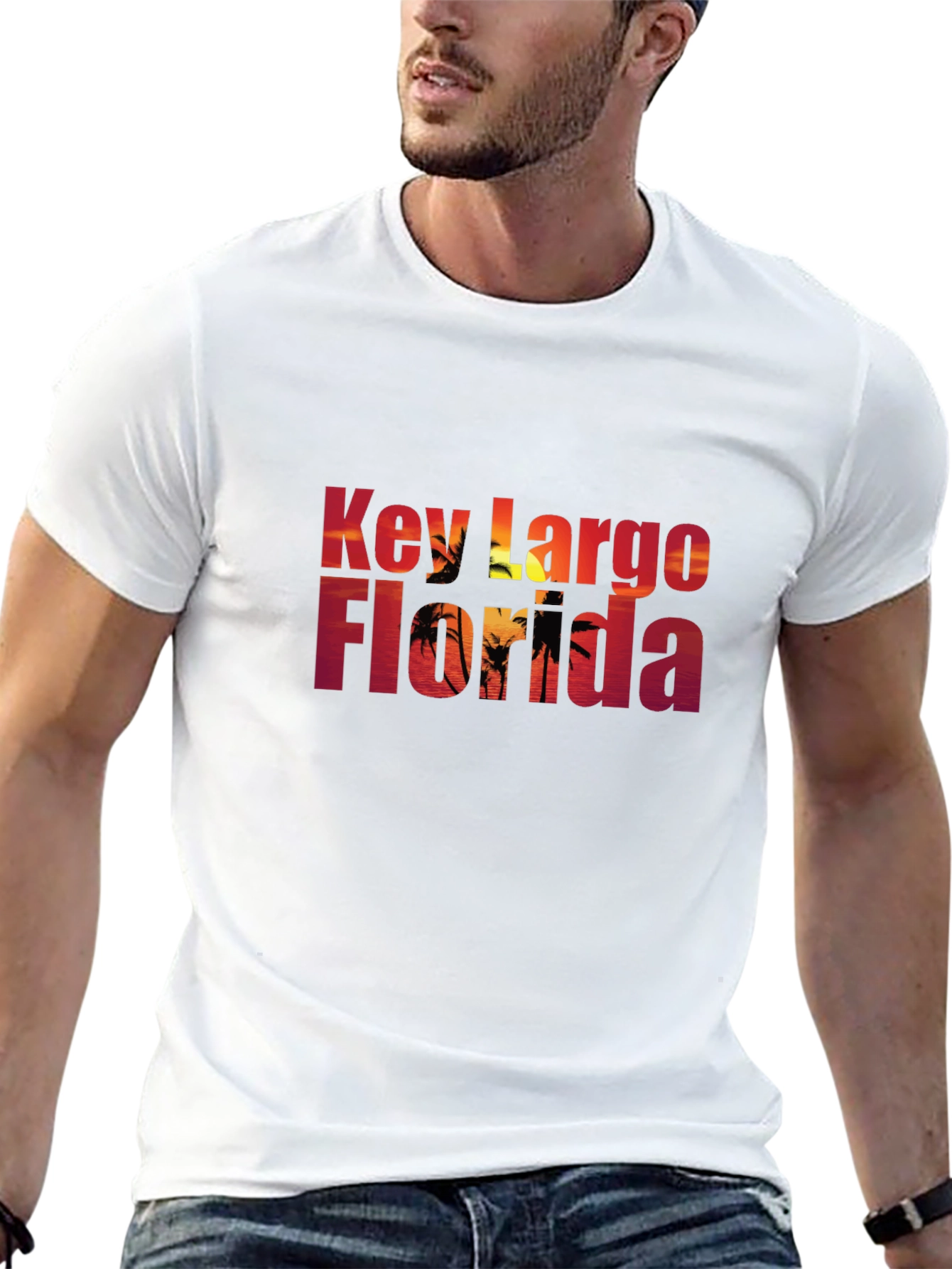 Key Largo Florida Black T-Shirt