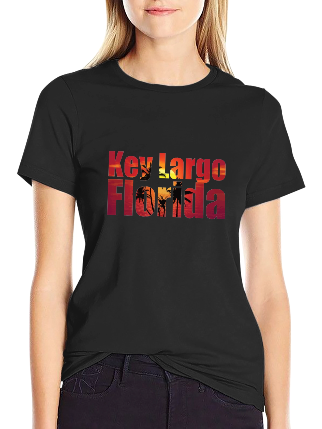 Key Largo Florida Black T-Shirt