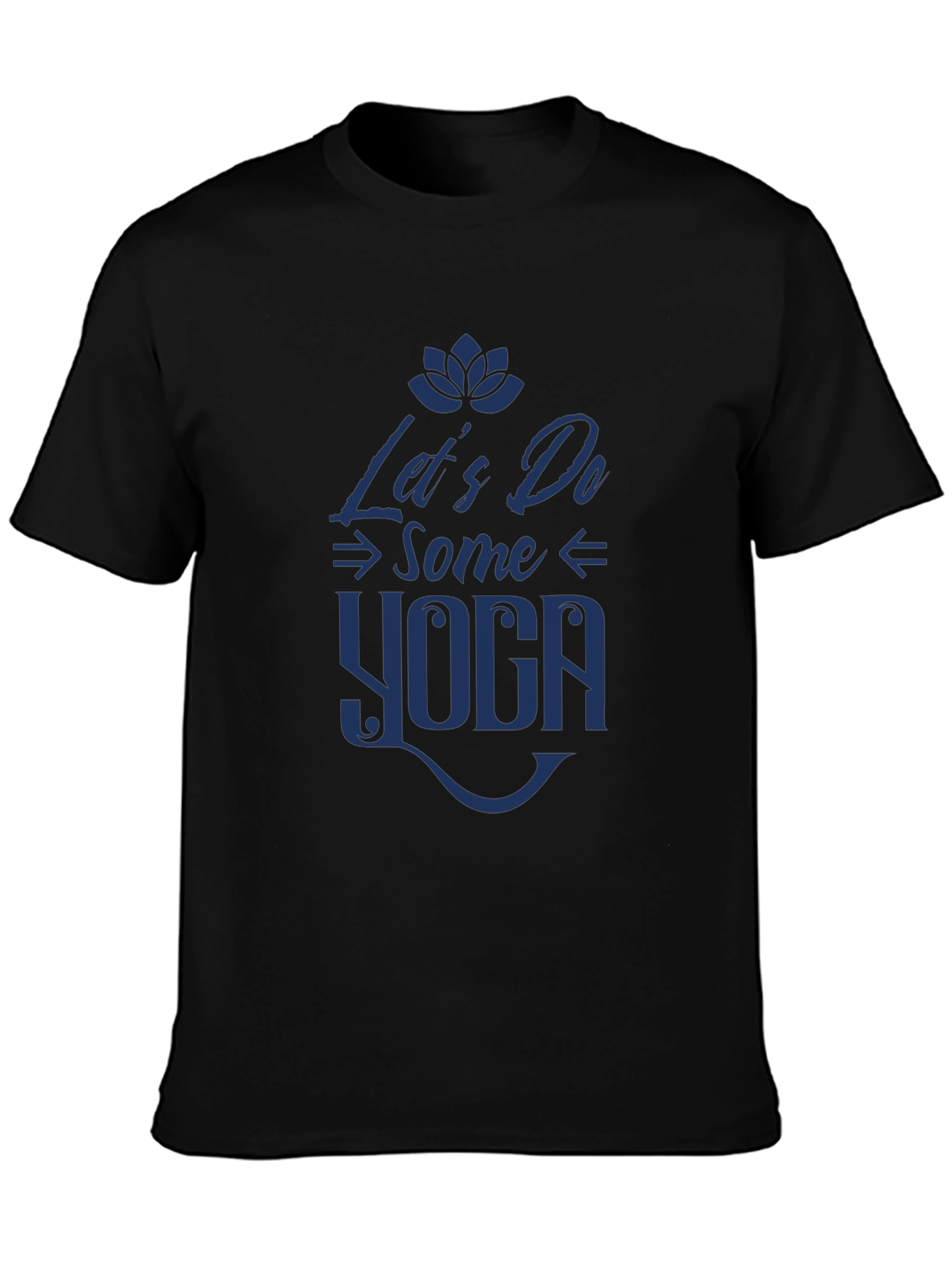 Lets Do Some Yoga Graphic Tee - Black