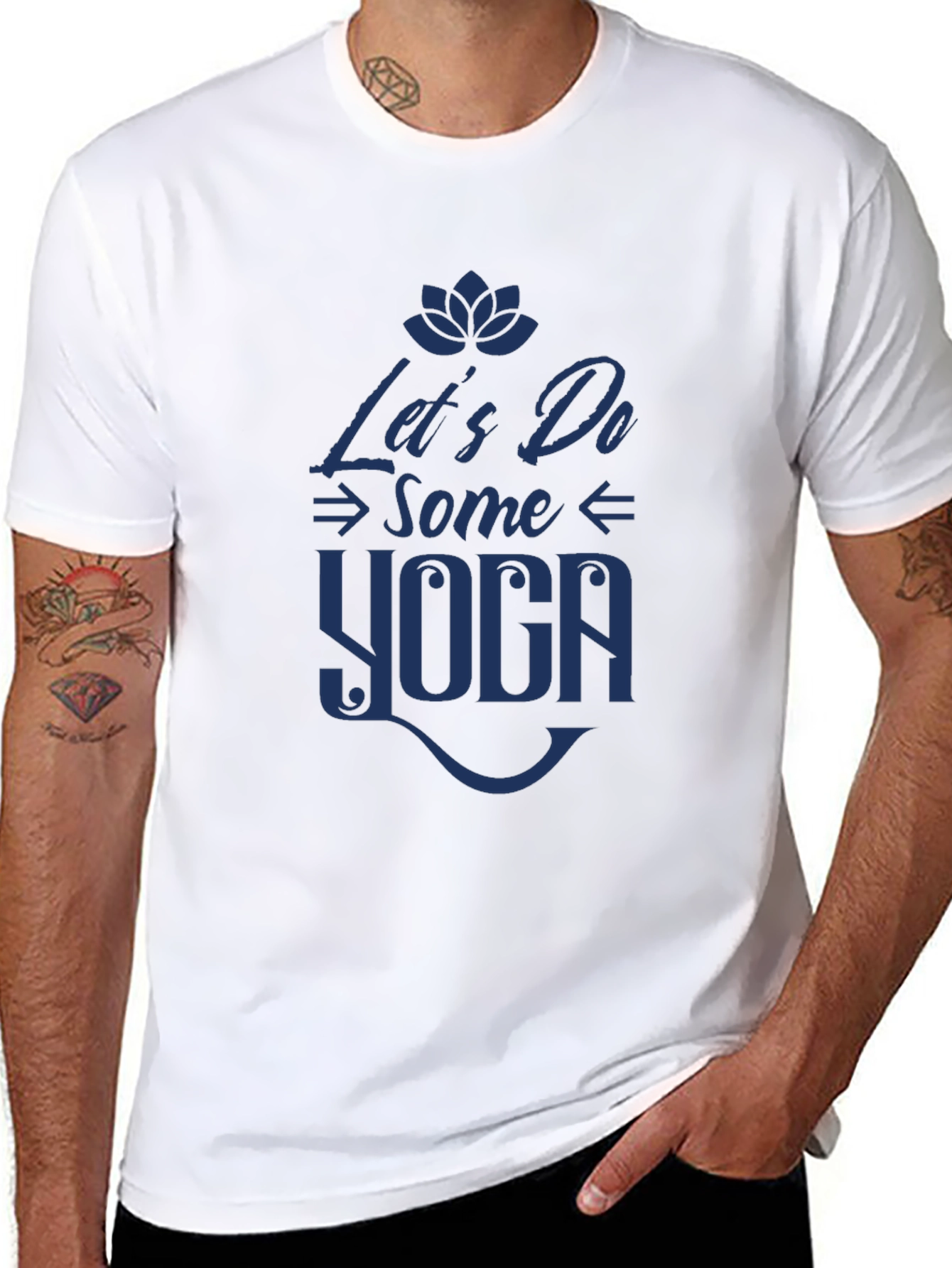 Lets Do Some Yoga Graphic Tee - Black