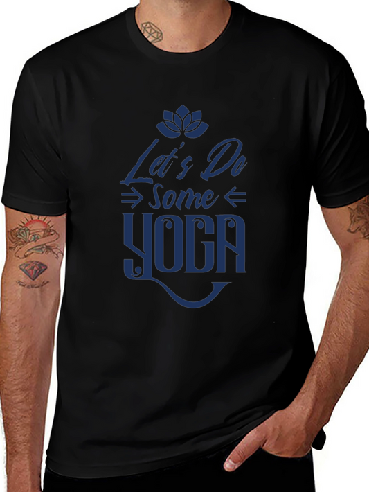 Lets Do Some Yoga Graphic Tee - Black