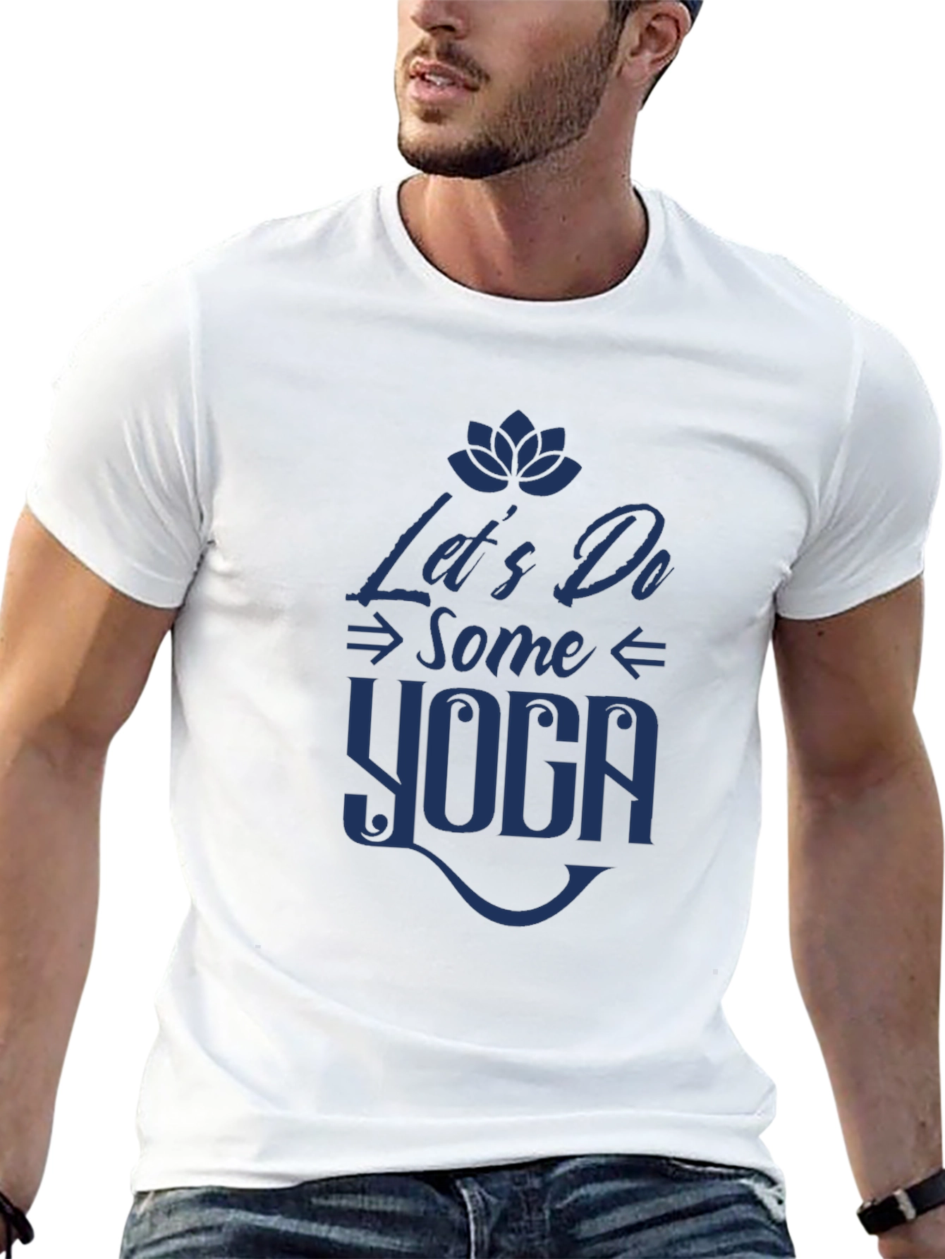 Lets Do Some Yoga Graphic Tee - Black