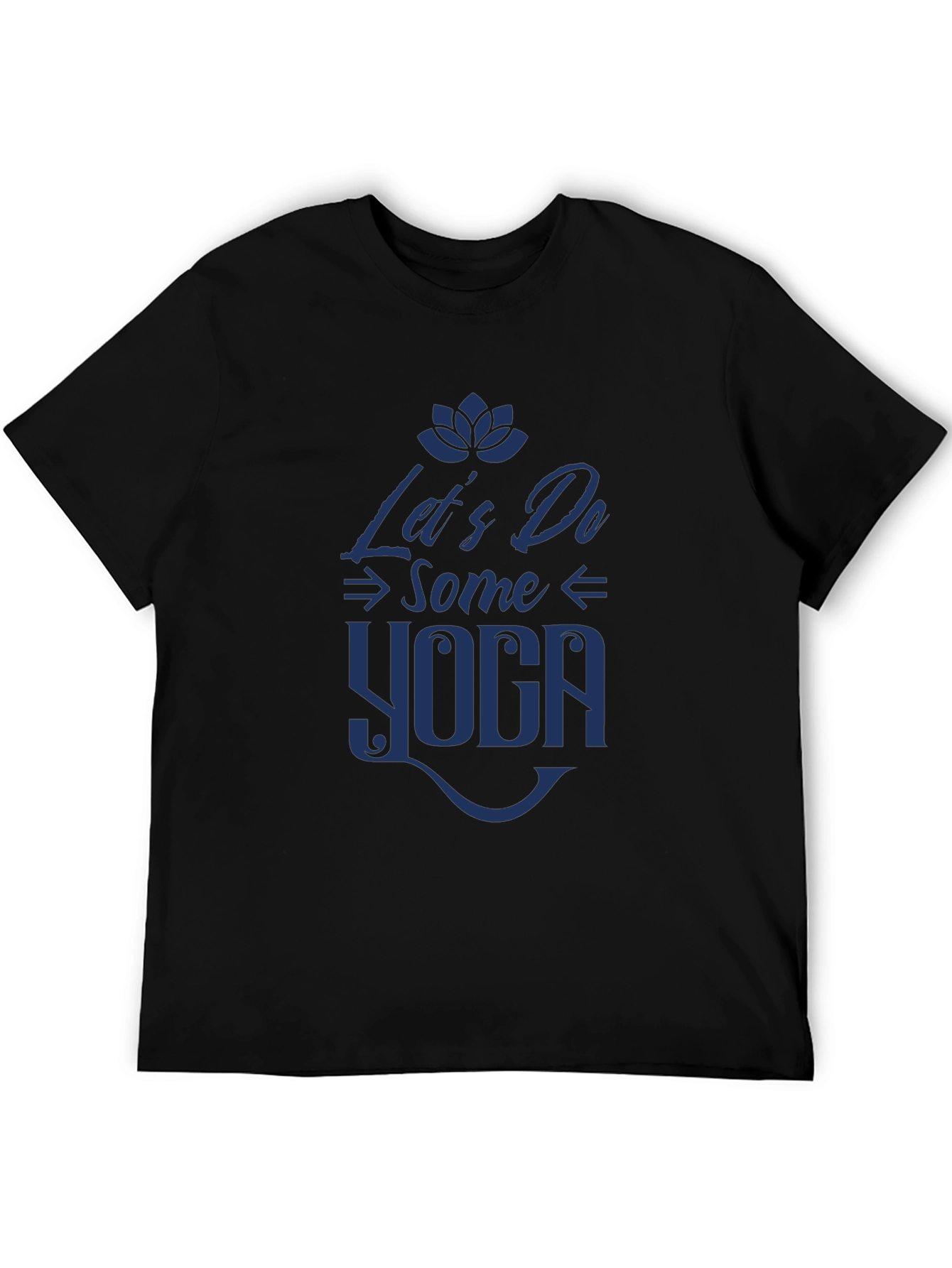 Lets Do Some Yoga Graphic Tee - Black