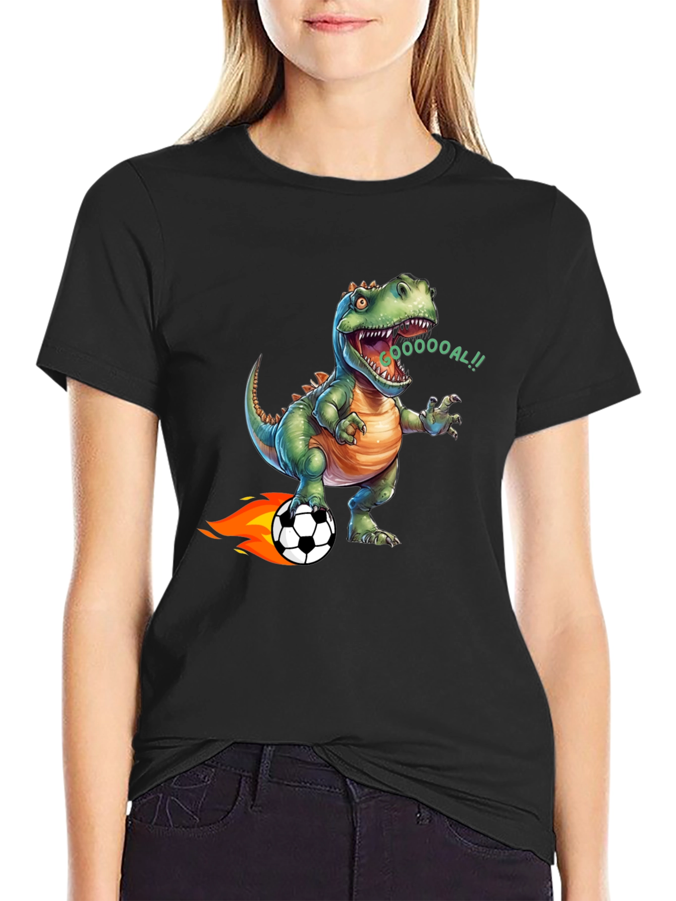 Dino Soccer T-Shirt - Roaring Fun!