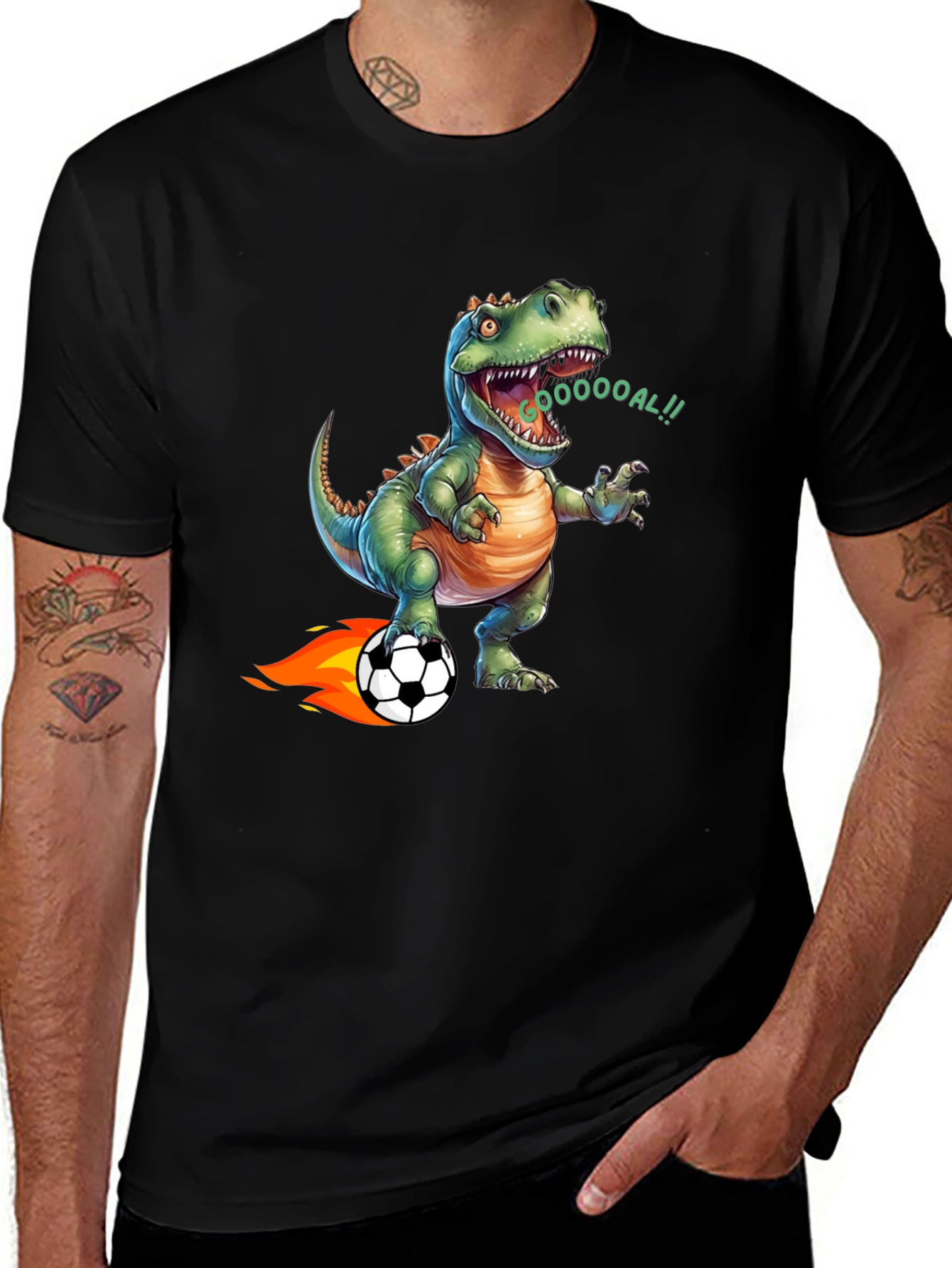 Dino Soccer T-Shirt - Roaring Fun!