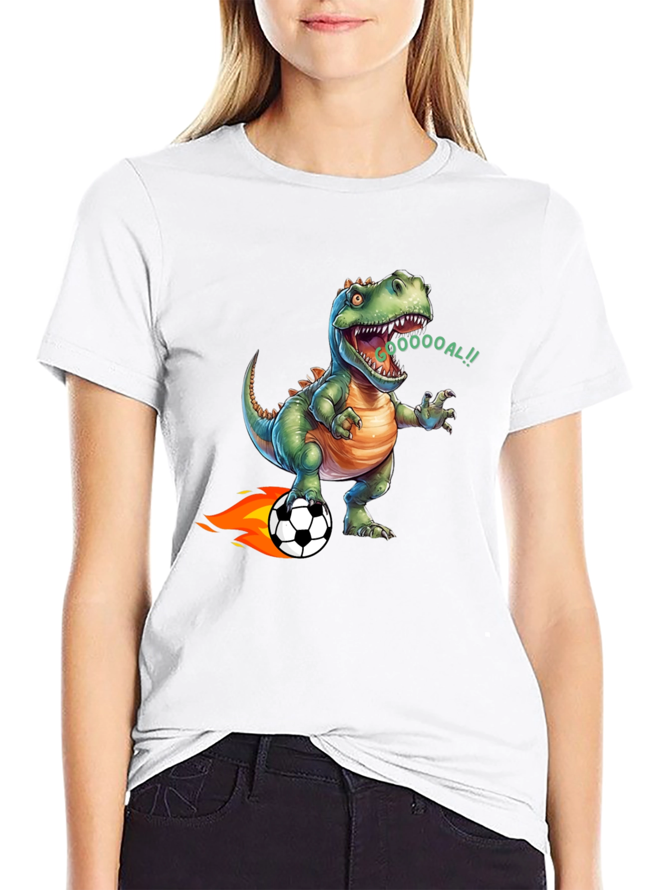 Dino Soccer T-Shirt - Roaring Fun!