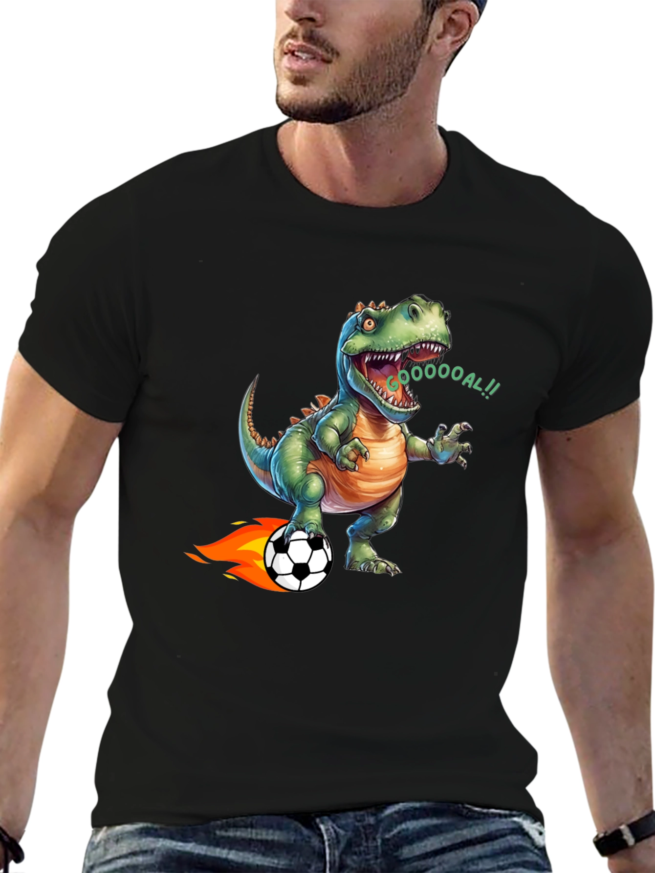 Dino Soccer T-Shirt - Roaring Fun!