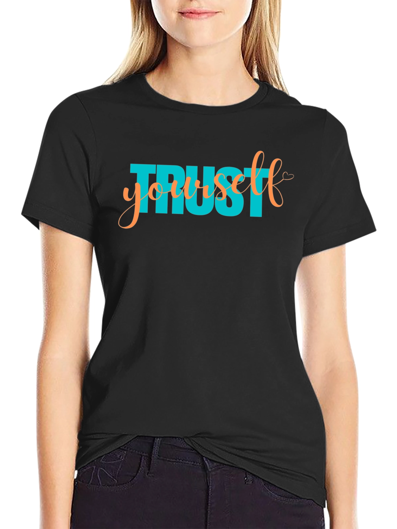 Trust Yourself Graphic Tee - Black
