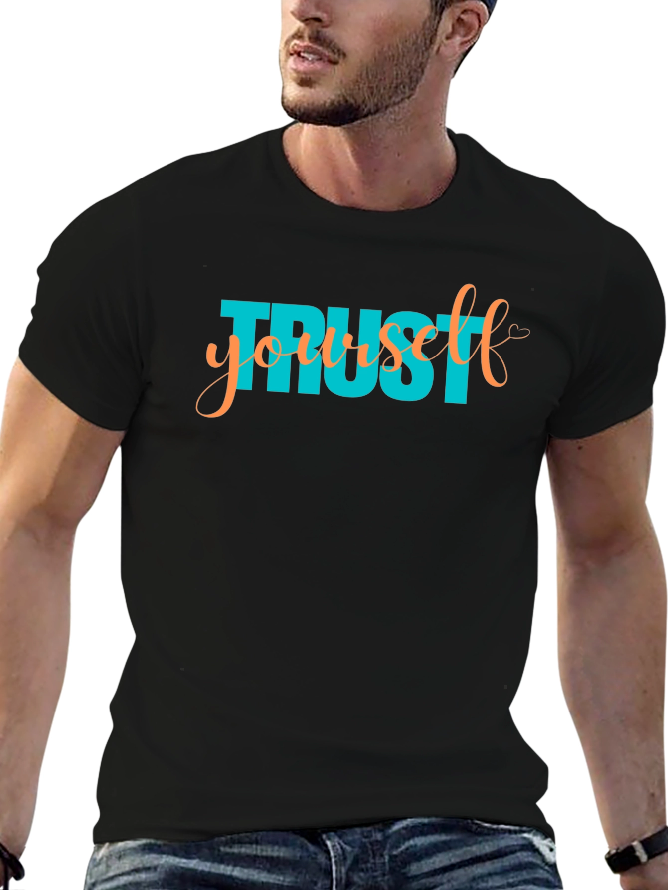 Trust Yourself Graphic Tee - Black