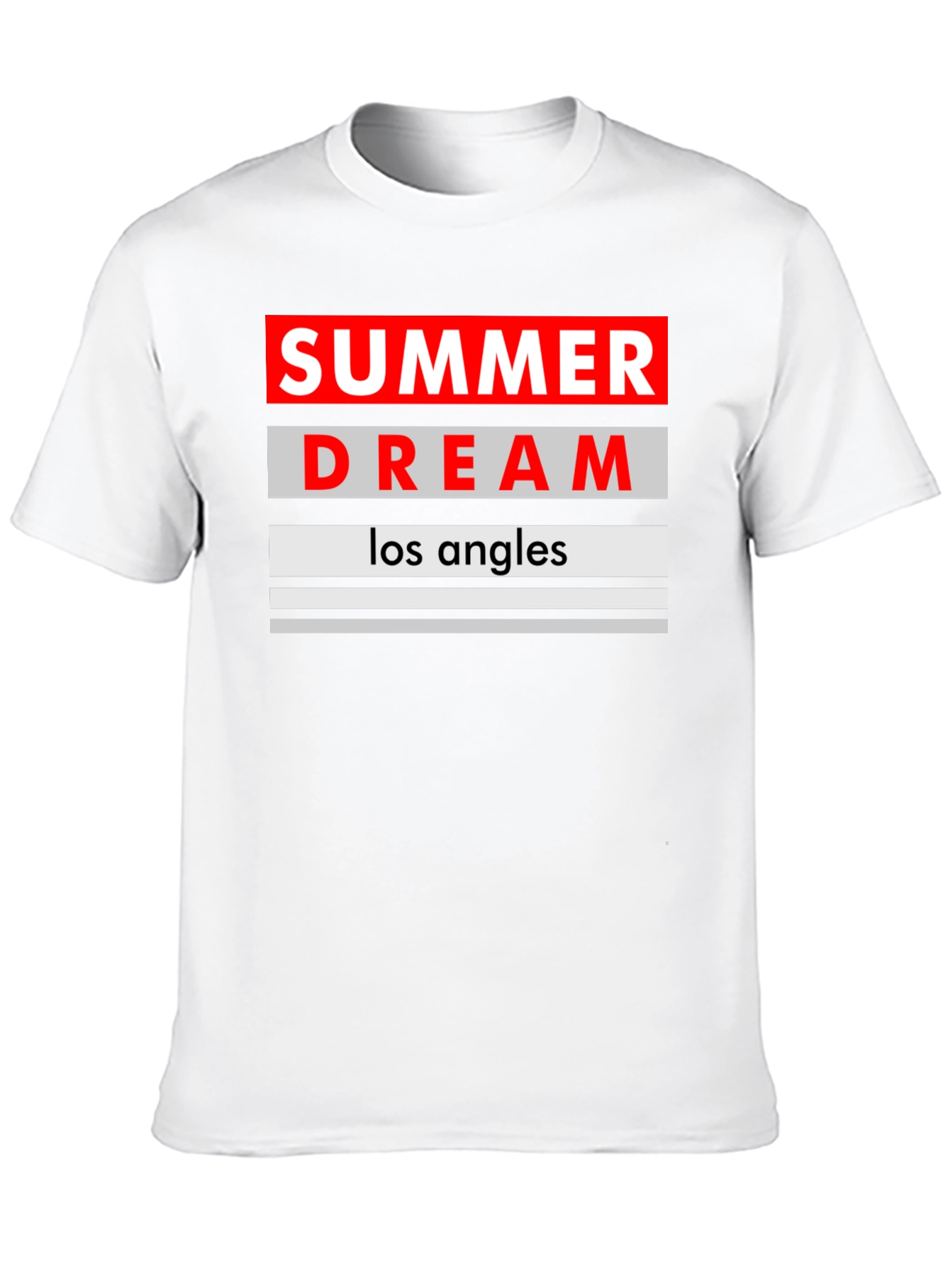Summer Dream Los Angles Black T-Shirt