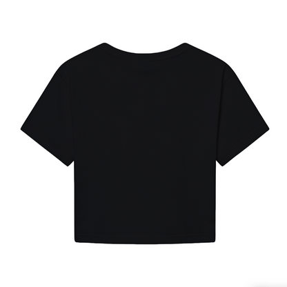 Retro Vintage Santa Claus Shhh Gesture Christmas Party Women Crop Top