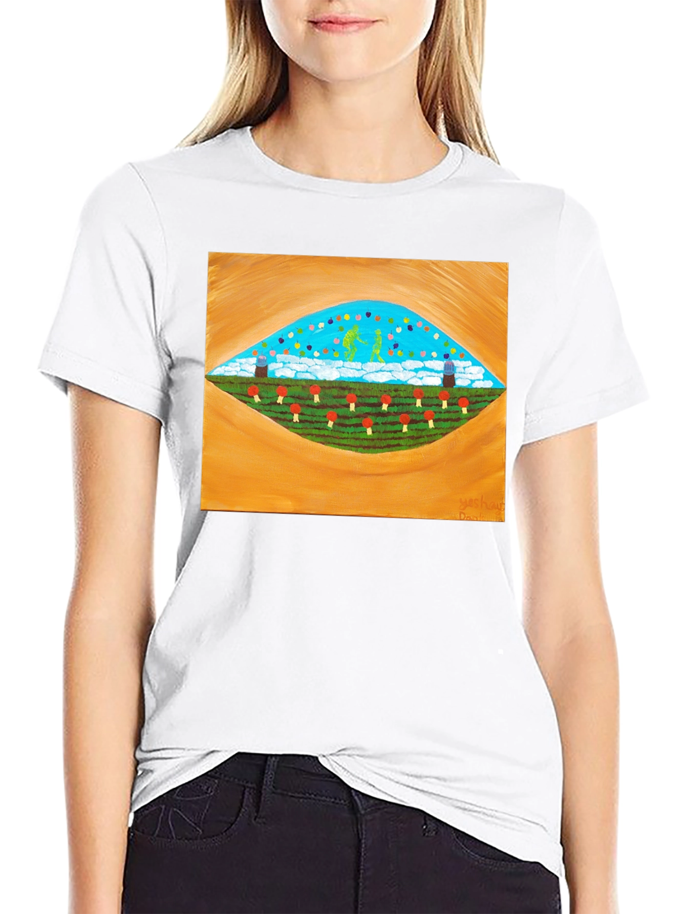Surreal Landscape Graphic Tee - Stylish Comfort