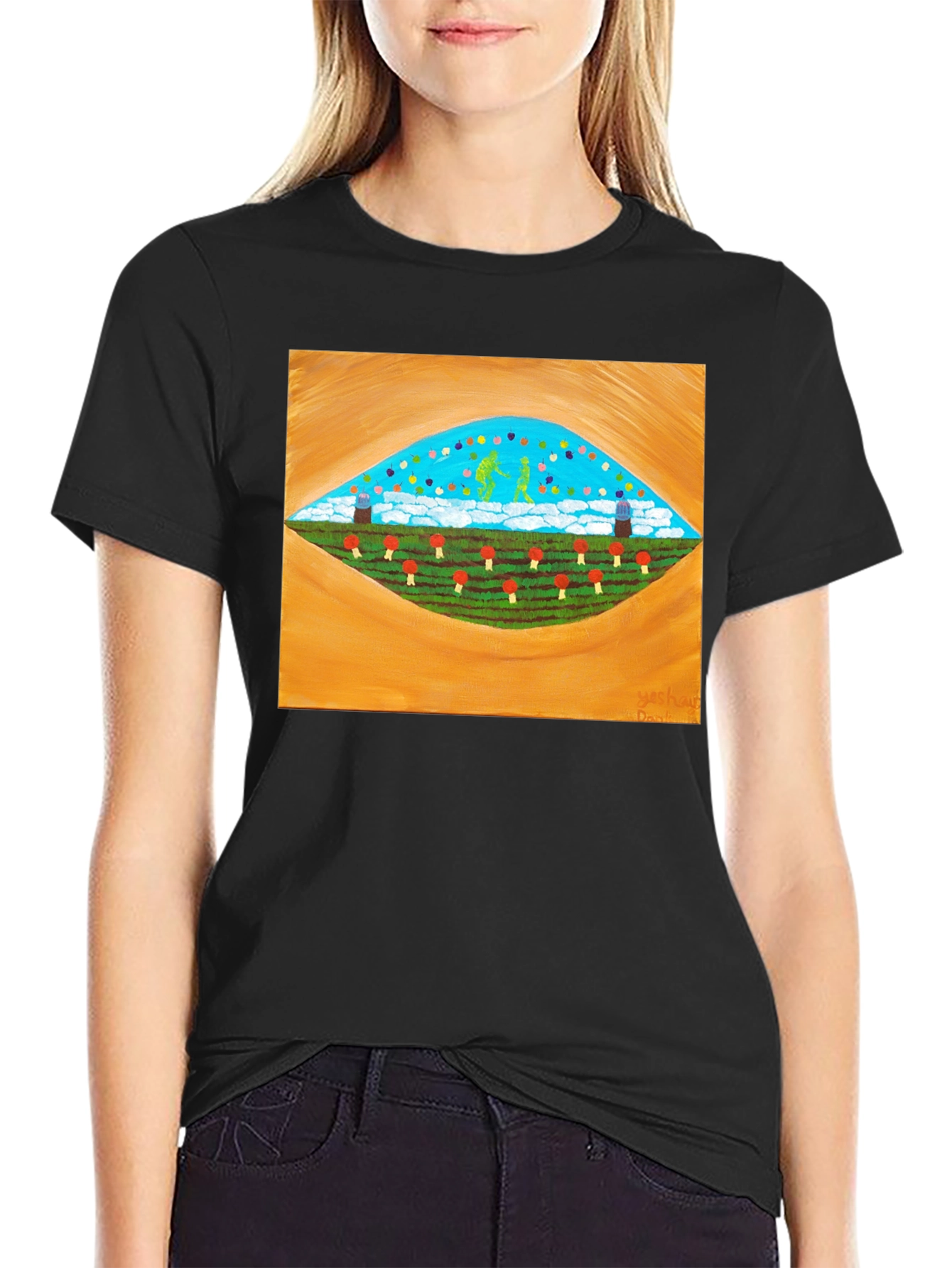 Surreal Landscape Graphic Tee - Stylish Comfort